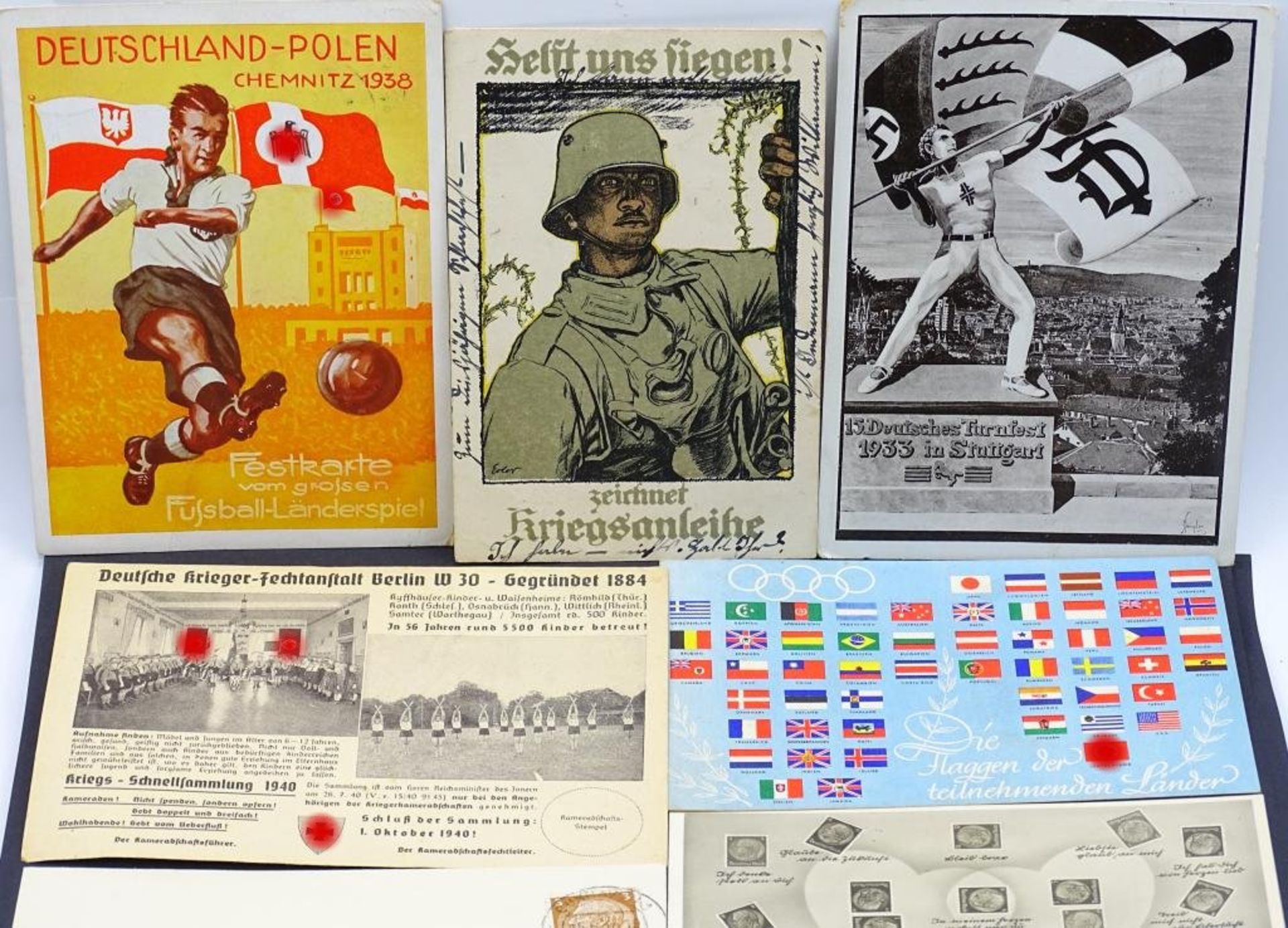 Konvolut Postkarten, 2.Weltkrieg,gelaufen,12 Stück, 1x doppel- - -22.61 % buyer's premium on the - Bild 2 aus 8