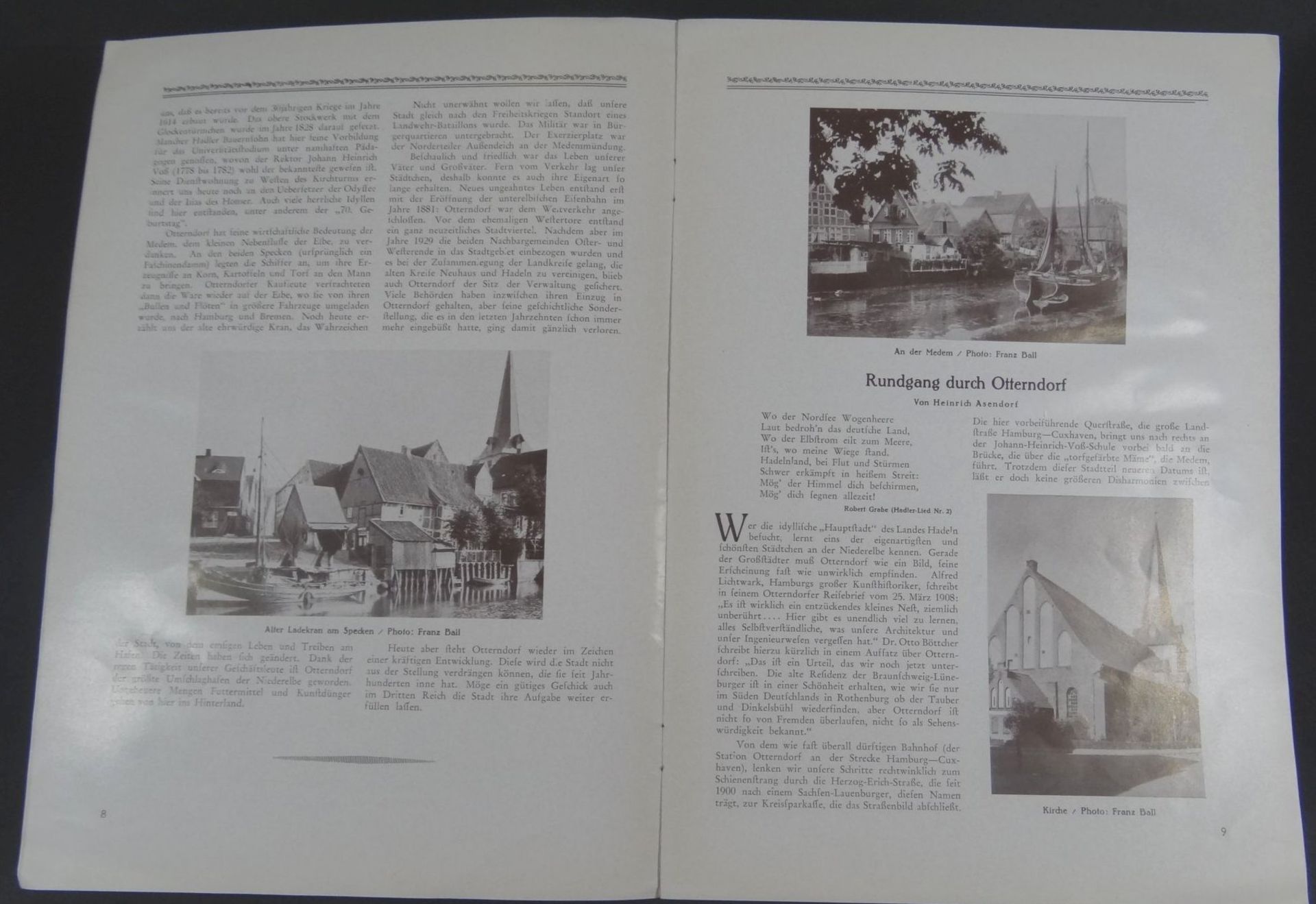 Broschüre "Otterndorf an der Niederelbe" 1935, PP, 30x21 c- - -22.61 % buyer's premium on the hammer - Bild 4 aus 6