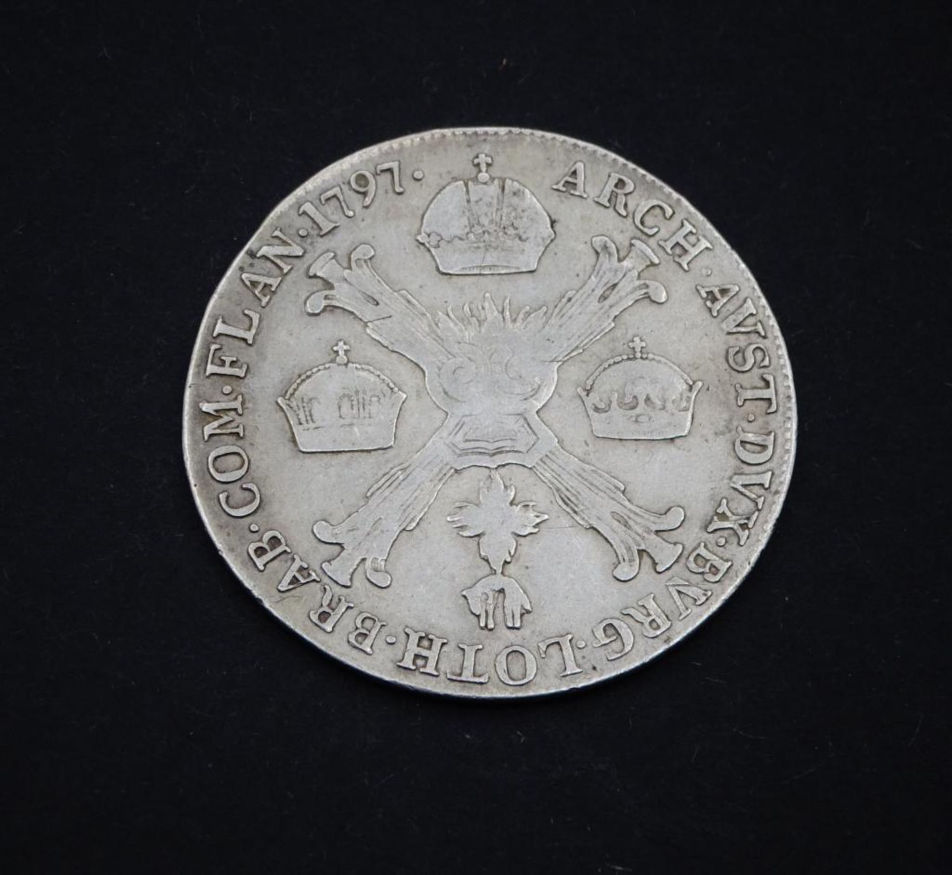 Kronenthaler Österreich Kaiser Franz II 1797 , 7,27gr., d- 28,8m- - -22.61 % buyer's premium on