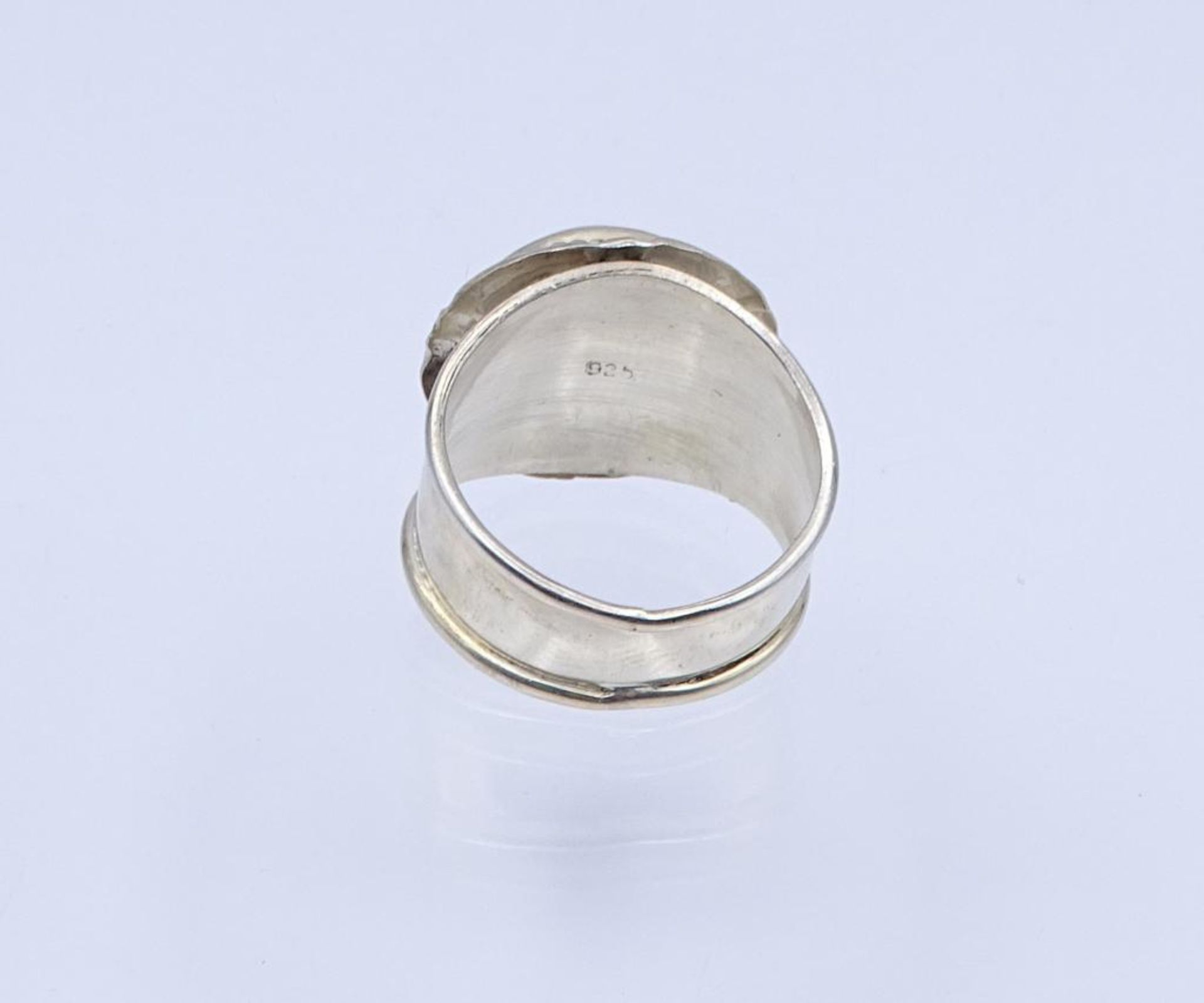 Farbstein-Silber-Ring,Silber 925/000, 4,4gr., RG 55- - -22.61 % buyer's premium on the hammer - Bild 3 aus 3