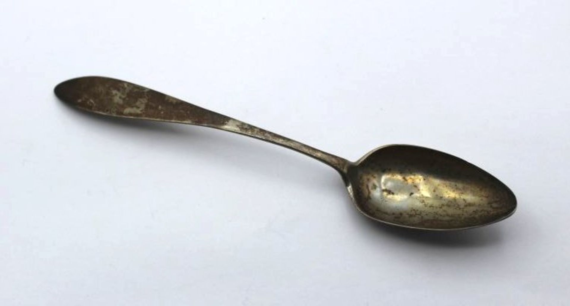 12lötiger Löffel, Gravur und Datierung 28. Oct. 1840, Meister "FK", 24,7gr., L-19cm- - -22.61 %