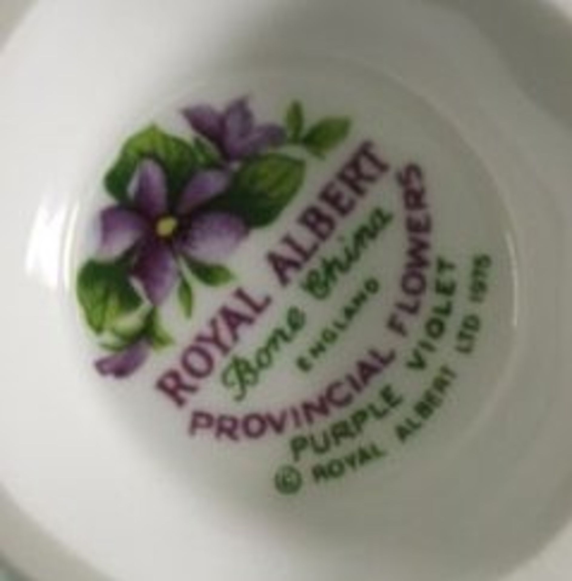 6x Sammelgedecke, Royal Albert, Provincial Flowers, Tasse H-7,5cm.- - -22.61 % buyer's premium on - Bild 2 aus 2