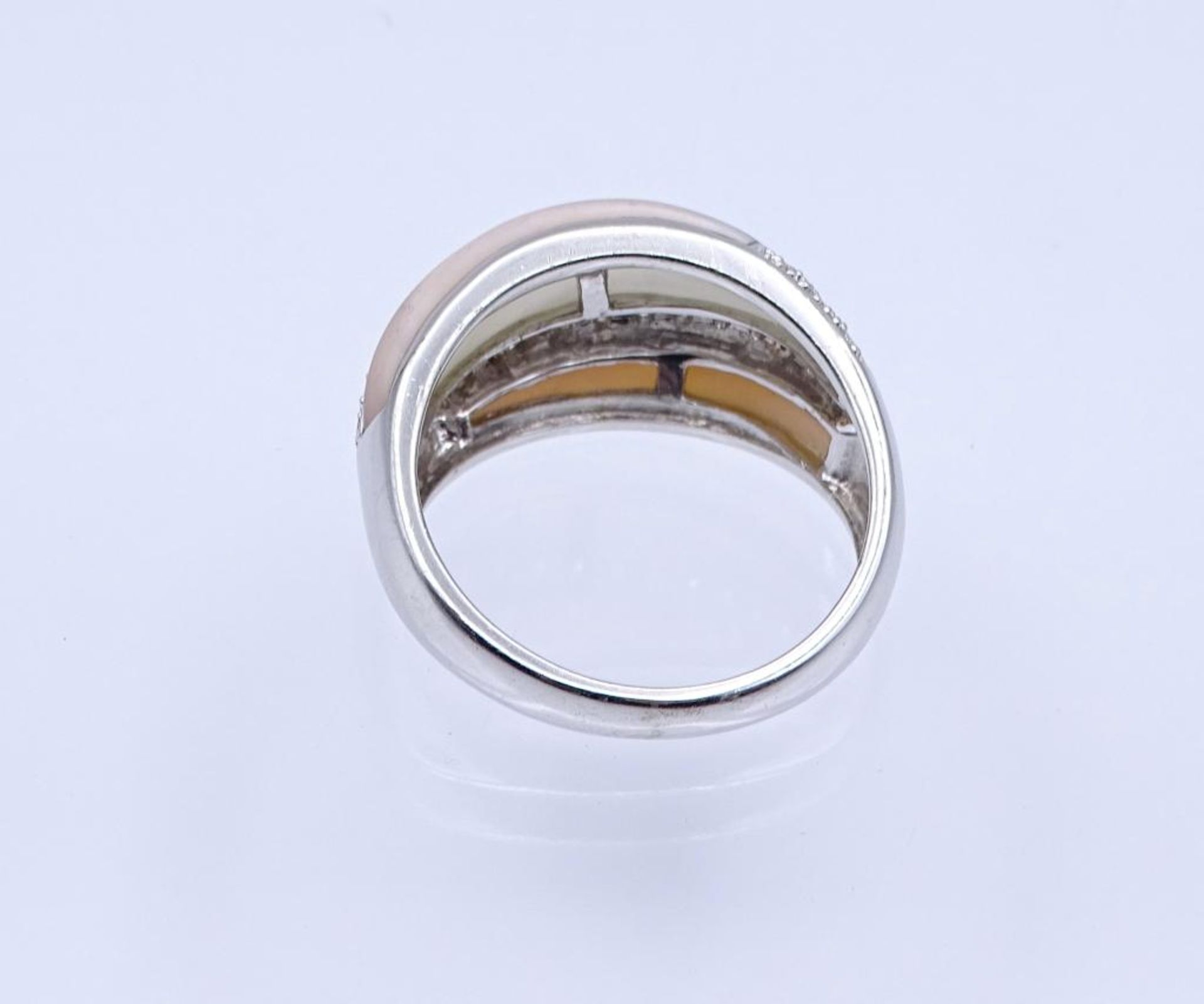 Perlmutt-Silber-Ring,Silber 925/000, 6,2gr., RG 63- - -22.61 % buyer's premium on the hammer - Bild 3 aus 3