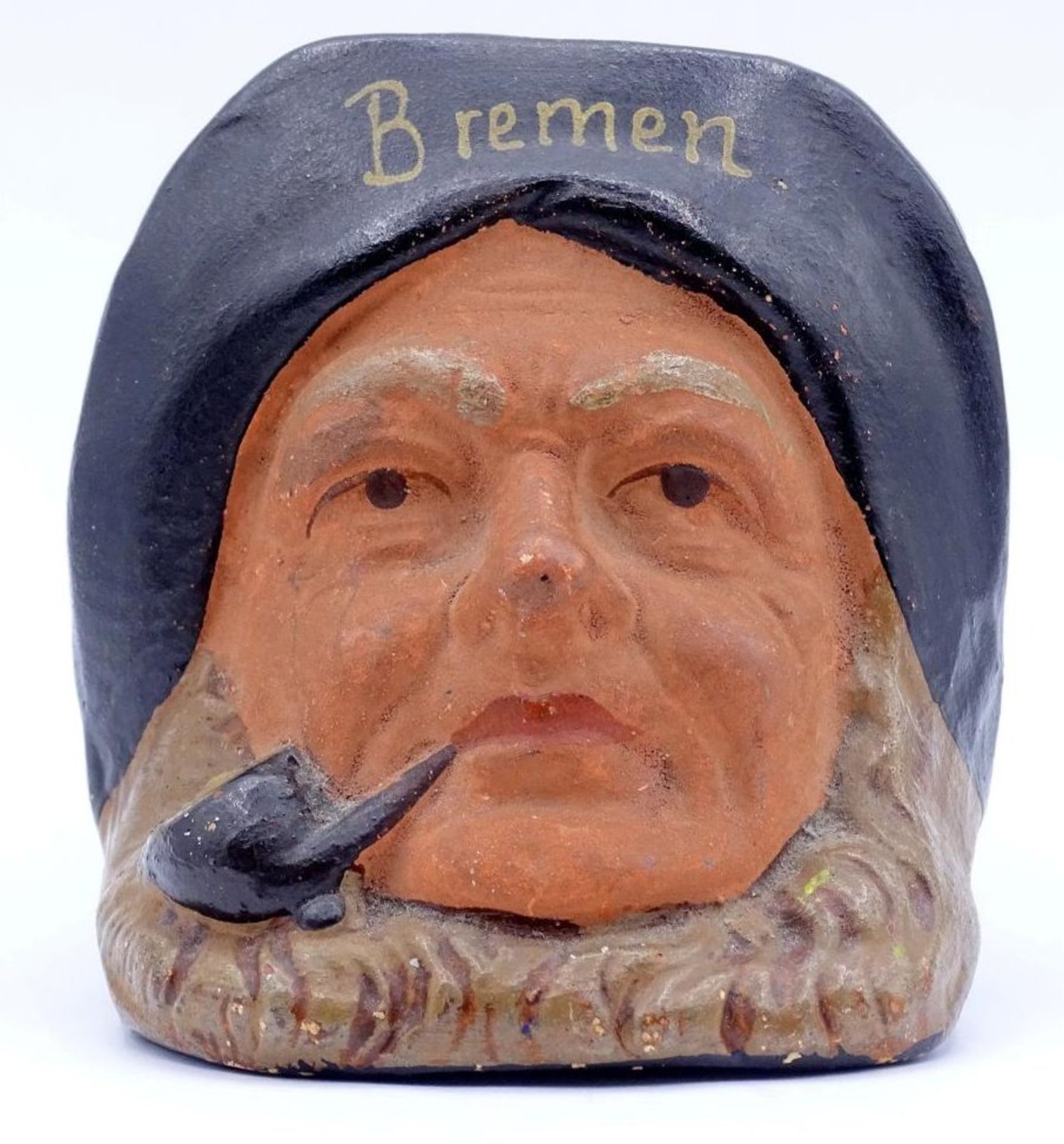 Spardose mit Fischerkopf "Bremen", bemalt, H-8 cm- - -22.61 % buyer's premium on the hammer priceVAT