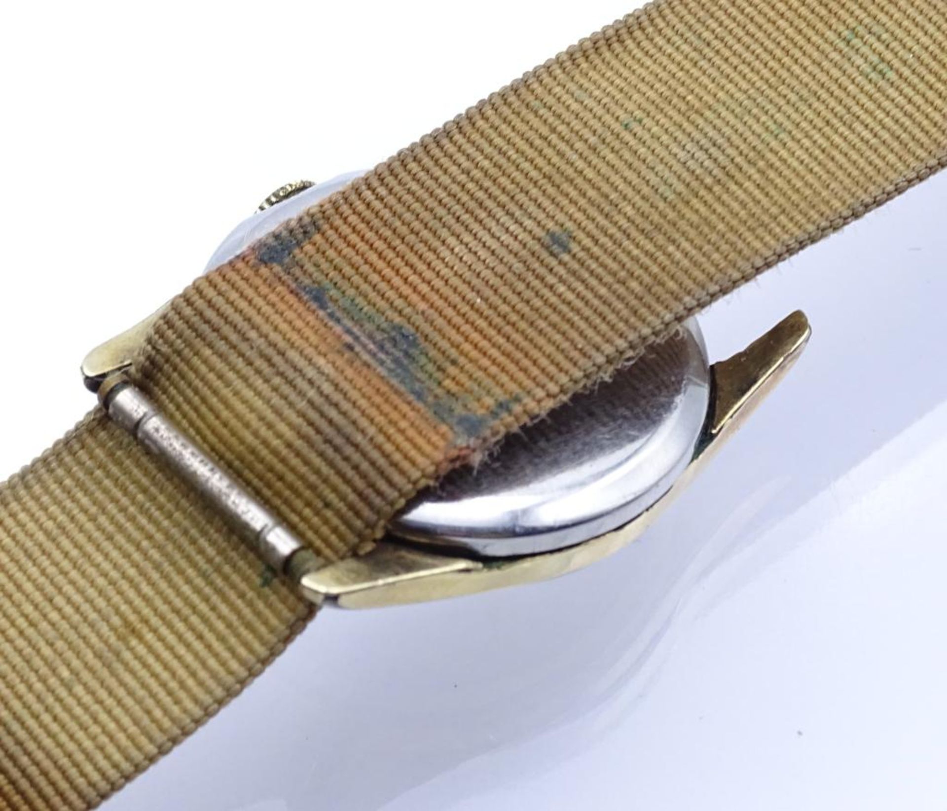 USA Militär Armbanduhr "ELGIN",Cal. 554, 1940, mechanisch,Werk steht,d- 2,6cm,Alters-u. - Bild 2 aus 3