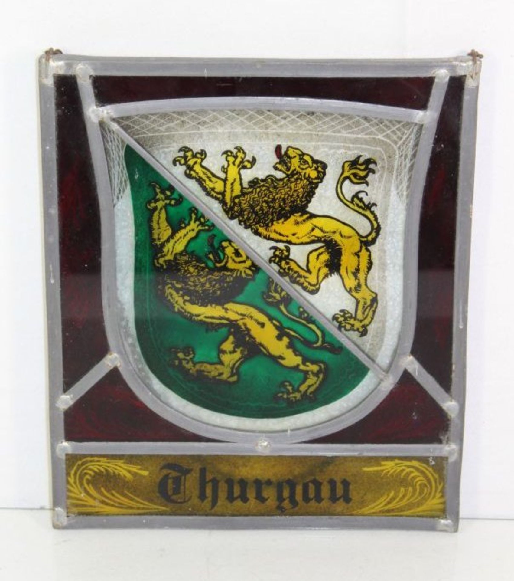 Fensterbild, Wappen von Thurgau, 24 x 20cm.- - -22.61 % buyer's premium on the hammer priceVAT