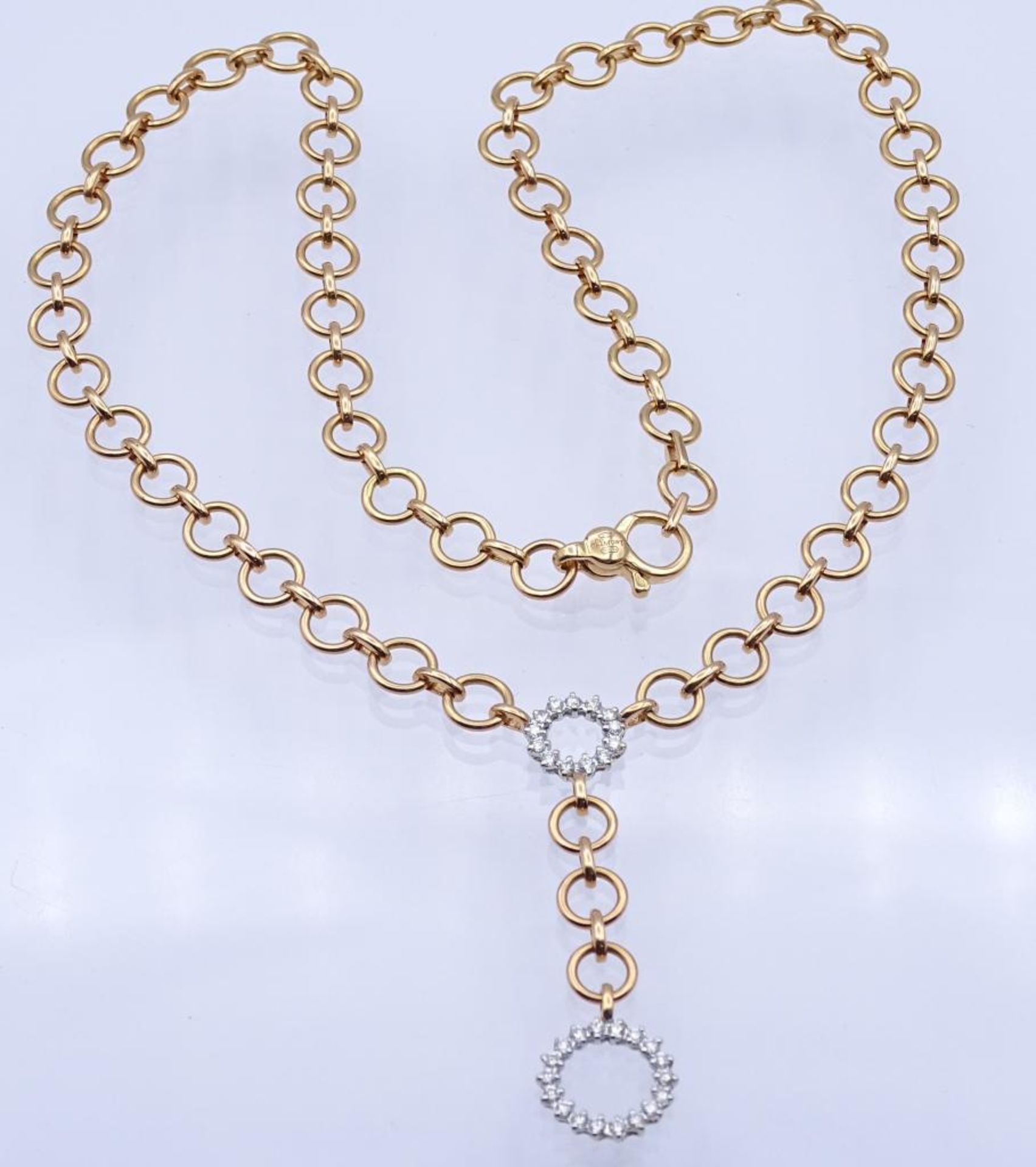 Designer Collier "LEO PIZZO",750er Roségold mit 31 Brillanten zus.ca.0,31ct., 31 Brillanten, - Bild 2 aus 7