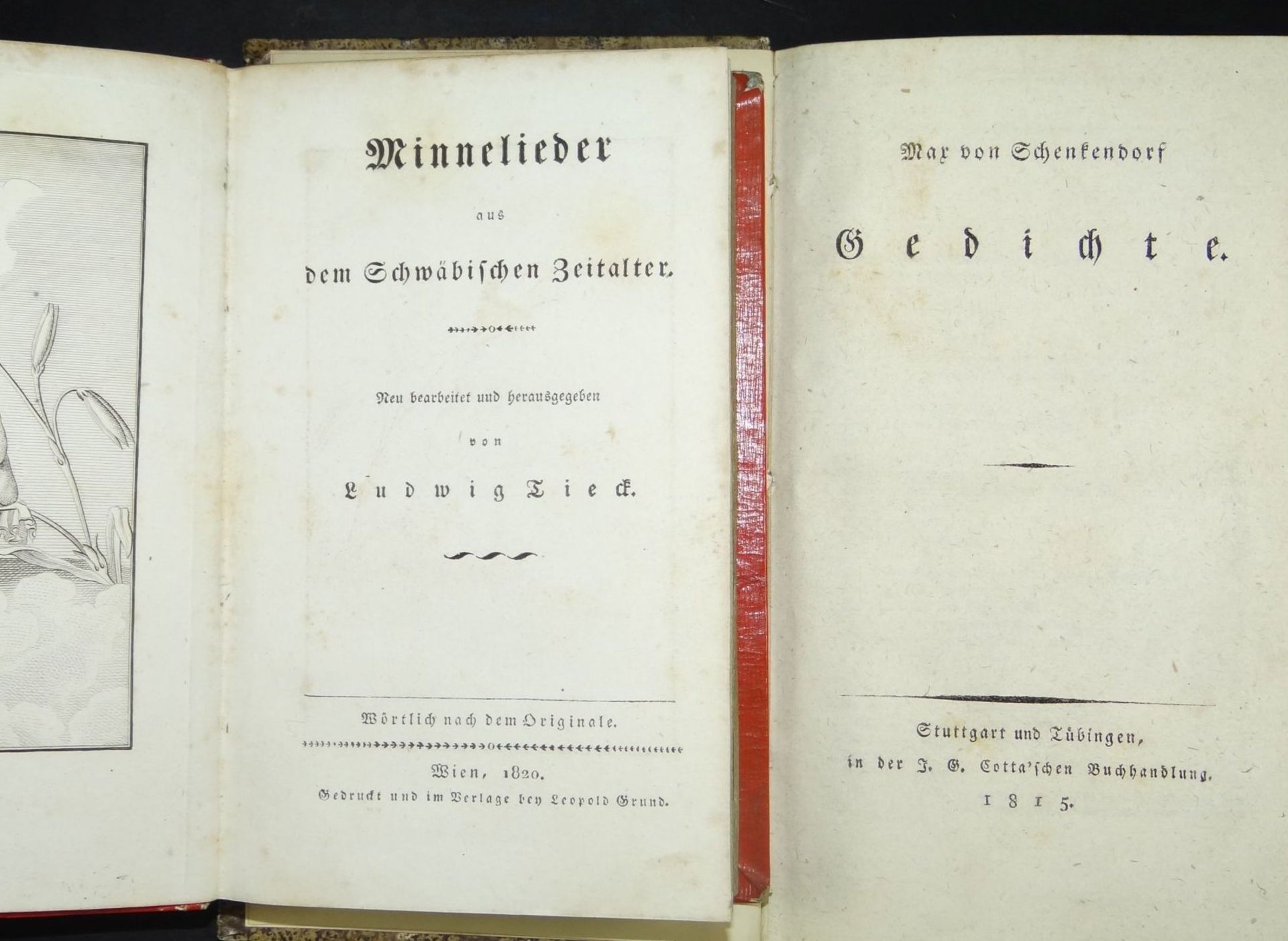4x div. Almanache etc. um 1800-1850, unterschiedliche Erhaltung, mit ex libris T.Kellner- - -22.61 % - Bild 3 aus 8