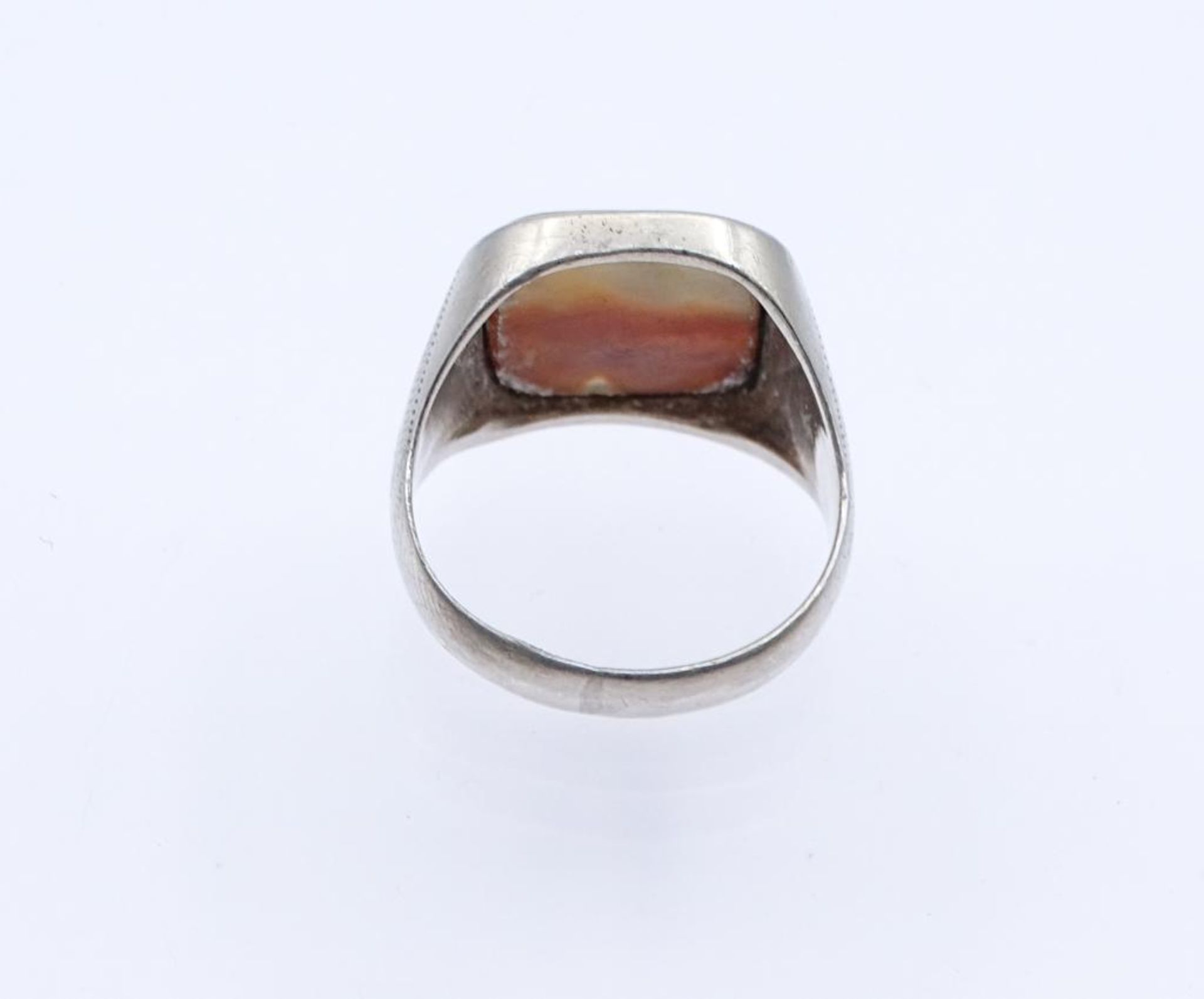 800er Silber Ring mit einen Achat, 5,0gr., RG 54- - -22.61 % buyer's premium on the hammer - Bild 4 aus 4
