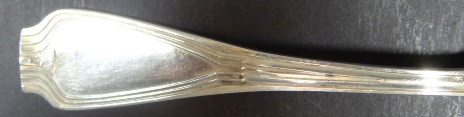 Jugendstil-Vorlegelöffel, Silber-800-. Laffe leicht vergoldet, L-21 cm, 62 gr- - -22.61 % buyer's - Bild 2 aus 5