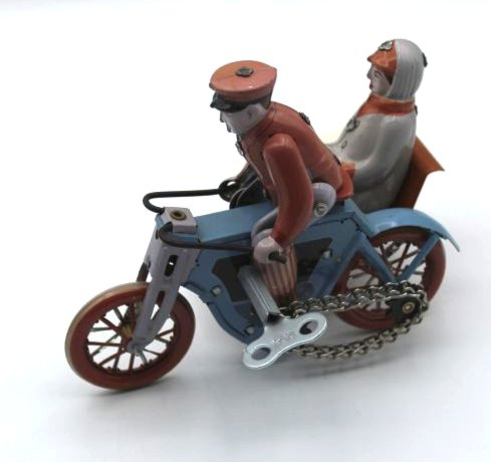 Blech-Motorrad mit Beiwagen, China, MS 458, H-11cm.- - -22.61 % buyer's premium on the hammer - Bild 2 aus 3