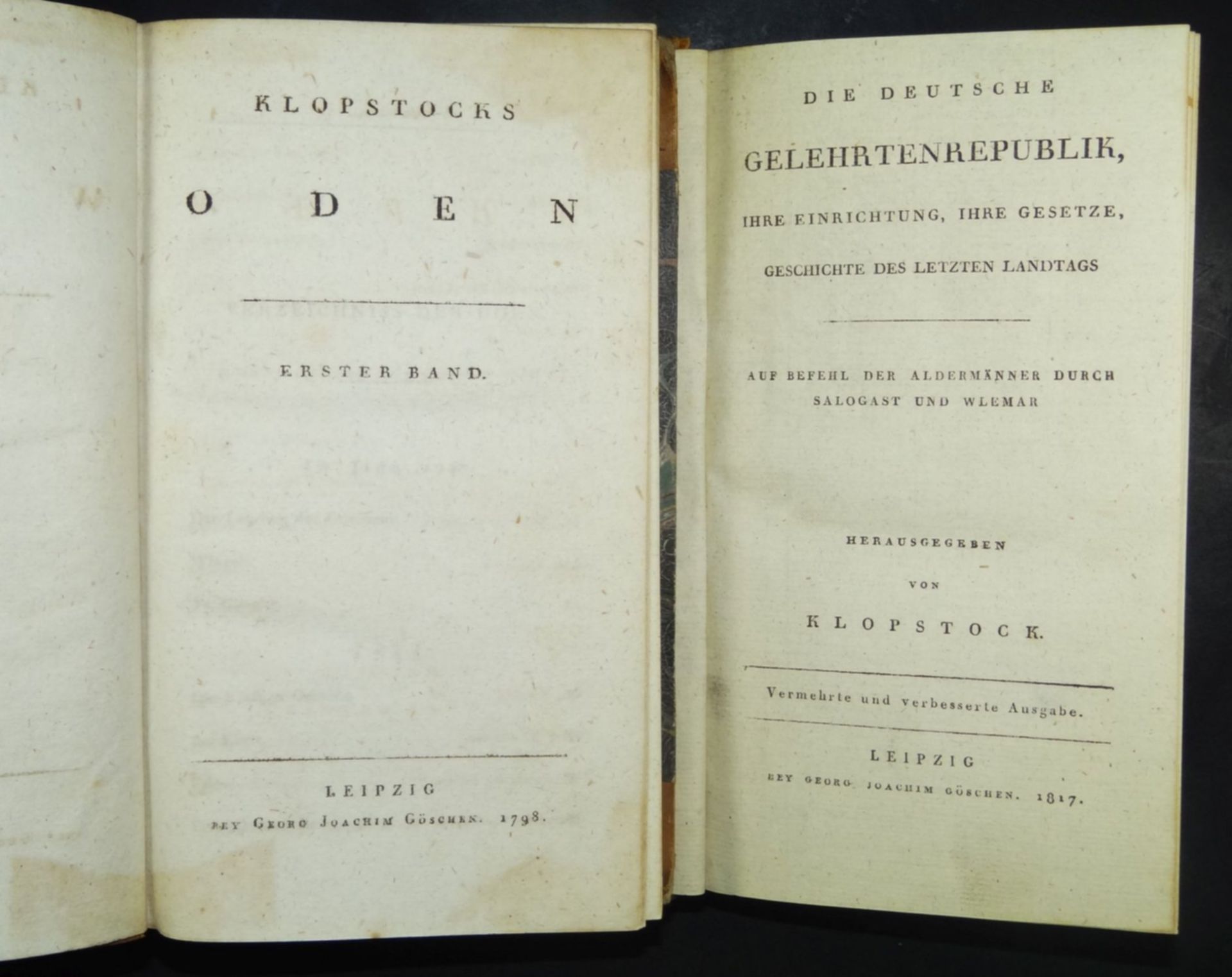 "Klopstocks Werke" von 1797 an, 12 Bände, Alters-u. Gebrauchsspure- - -22.61 % buyer's premium on - Bild 3 aus 7