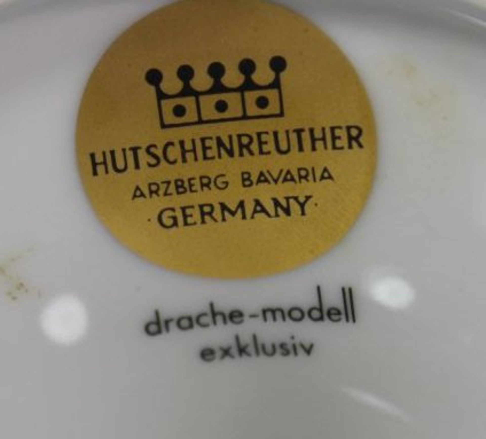 Leuchterpaar, Hutschenreuther drache-modell, Kobalt u. Gold, H-9,5cm.- - -22.61 % buyer's premium on - Bild 4 aus 4