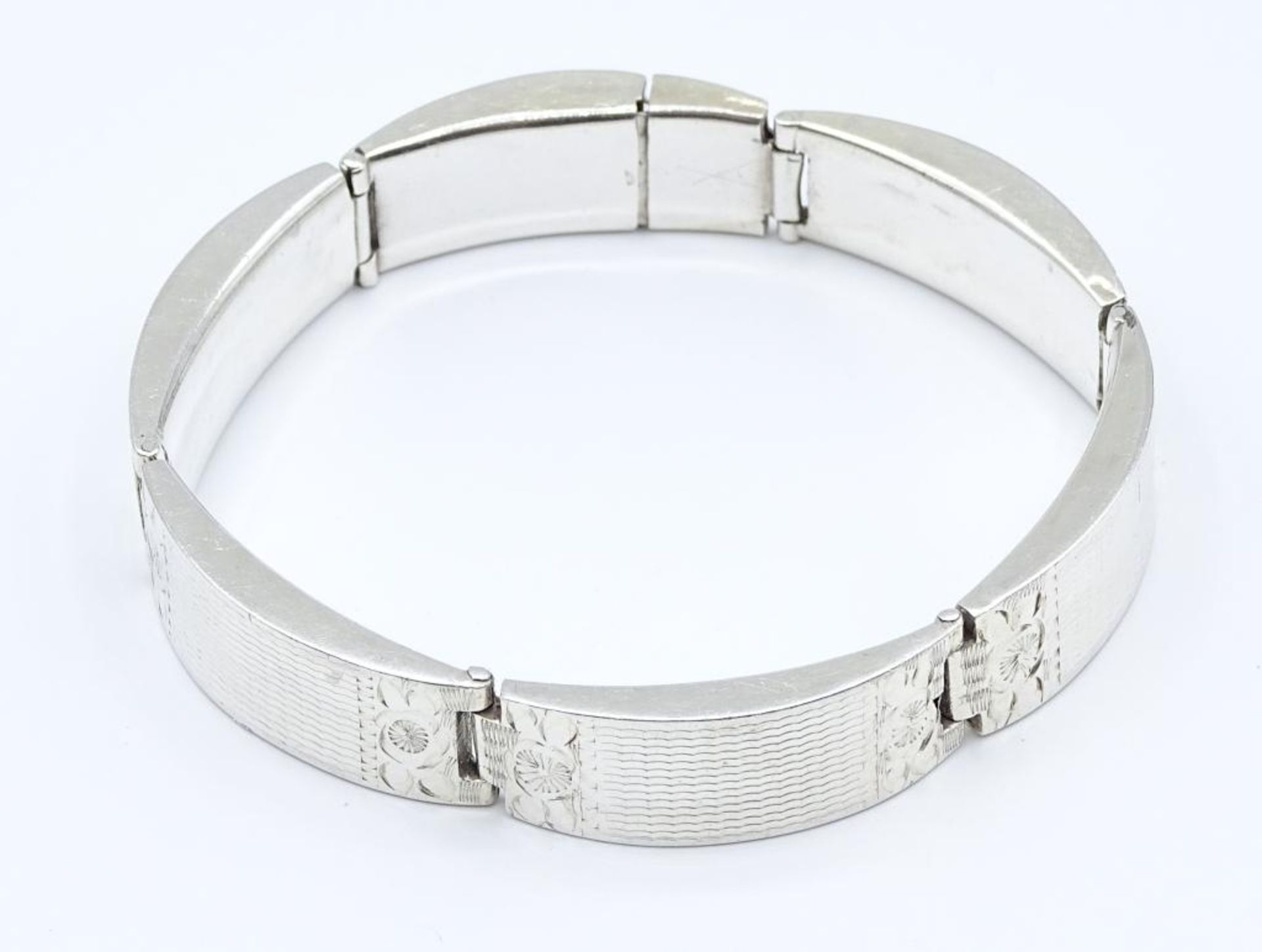 Armband,Silber 800/000,L- 19,5cm,b-1,2cm, 29,0gr.- - -22.61 % buyer's premium on the hammer priceVAT - Bild 2 aus 4