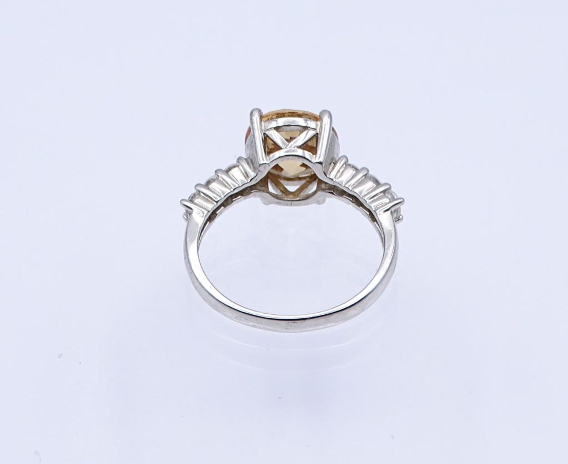 Silber Ring mit Zirkonia, Silber 925/000, 4,8gr. RG 60- - -22.61 % buyer's premium on the hammer - Bild 3 aus 3