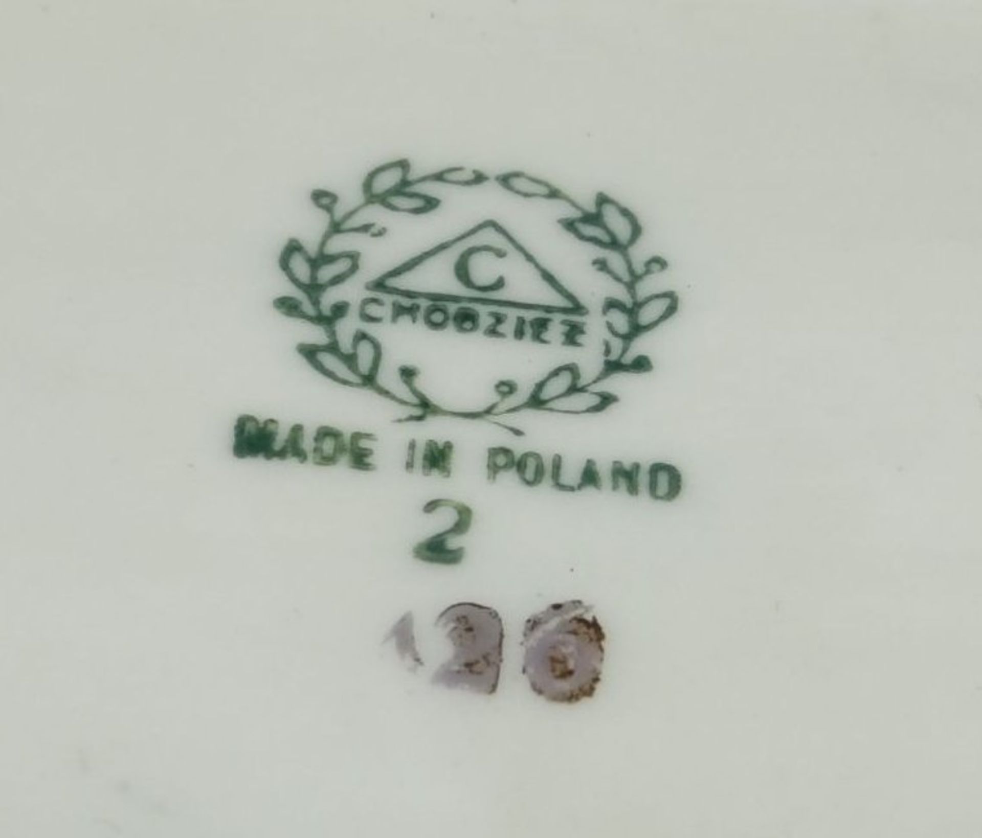 gr. ovale Schale, handbemalt mit Halbakt und sign. Knöt 91, auf polnischen Porzellan, 35x24 c- - - - Bild 5 aus 5