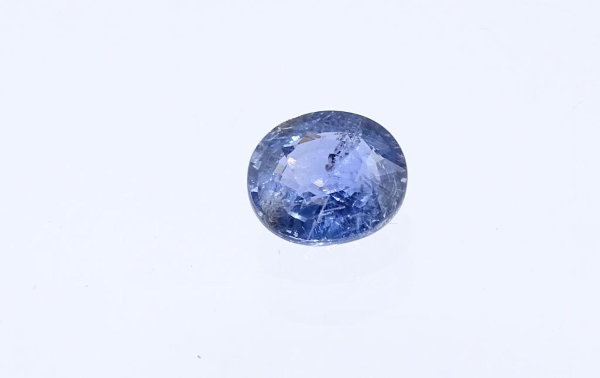 Saphir, 2,82 ct., oval,GIA-Zertifikat ,violetish blue, NO HEAT, 8,68x7,63x4,53mm- - -22.61 % buyer's - Bild 5 aus 5