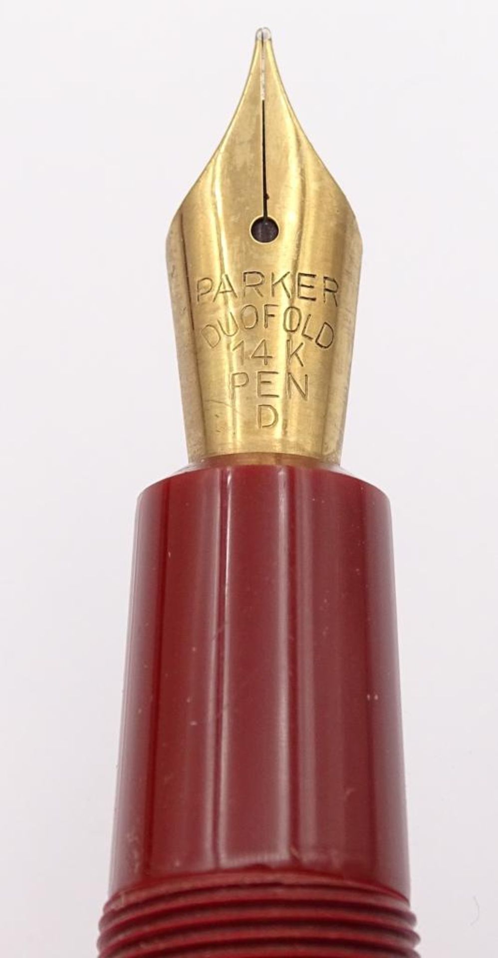 Altes Parker Duofold Schreibset "Parker",Füller und Druckbleistift,Parker-Duofold, 14K Goldfeder, - Bild 4 aus 4