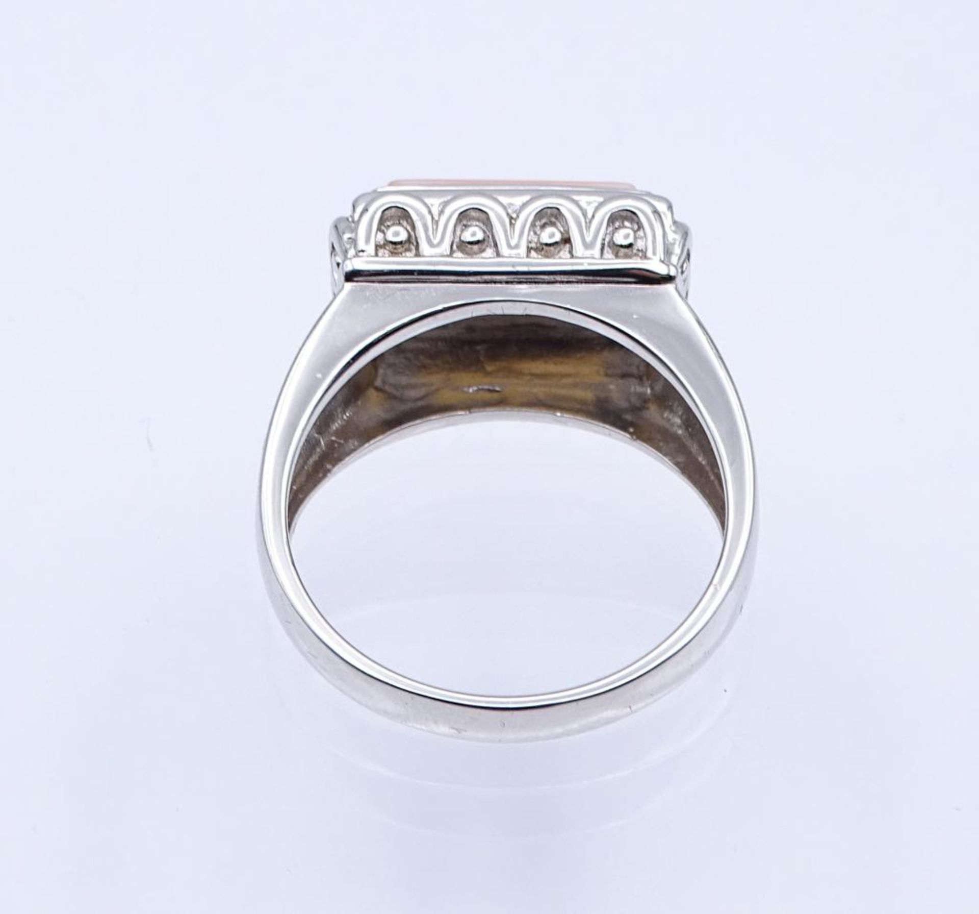 Perlmutt-Silber-Ring,Silber 925/000, 7,7gr., RG 62/63- - -22.61 % buyer's premium on the hammer - Bild 3 aus 3