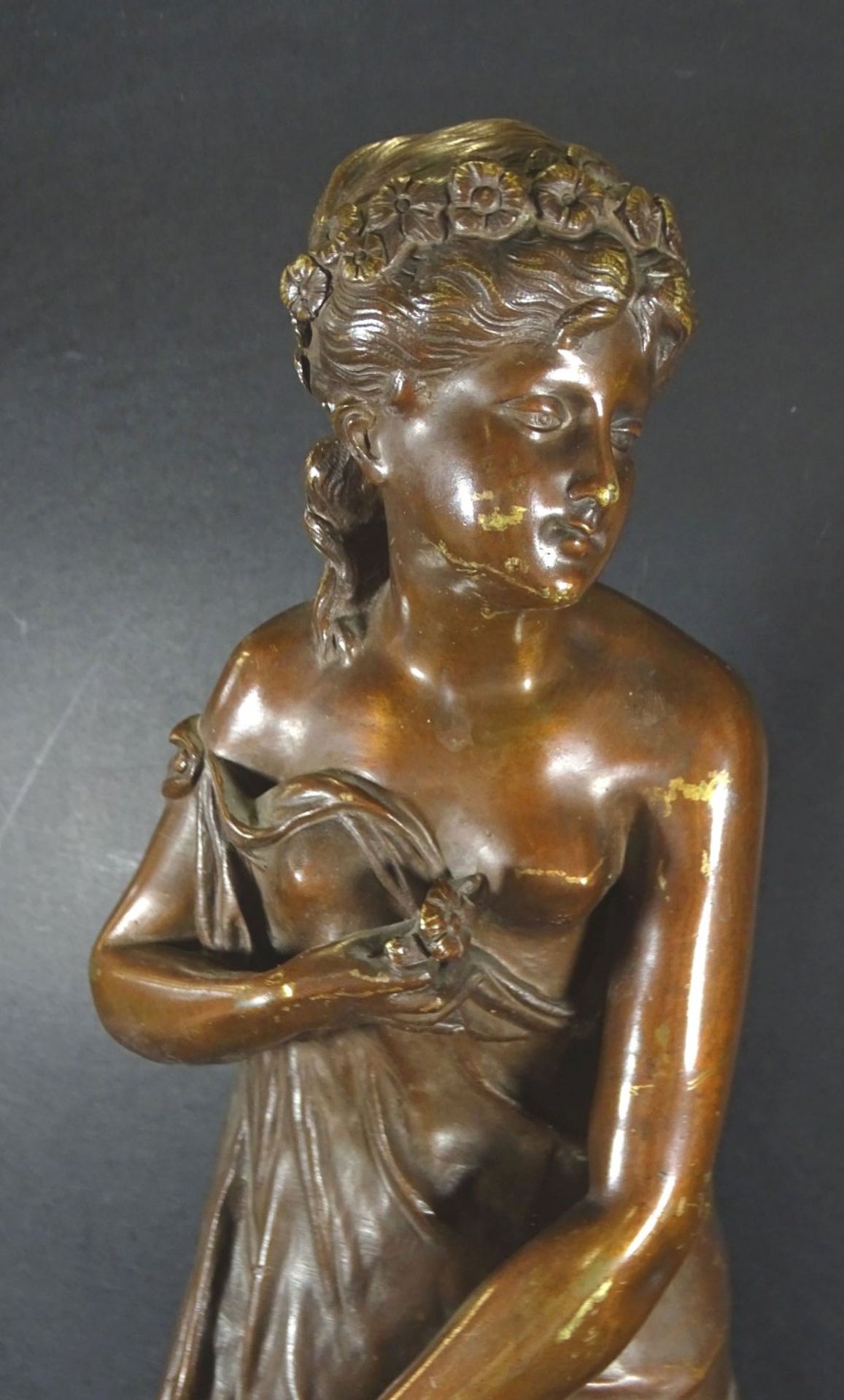 Ch. JANSON (XX) "Mädchen im Bade" Bronze, H-58 c- - -22.61 % buyer's premium on the hammer - Bild 2 aus 8