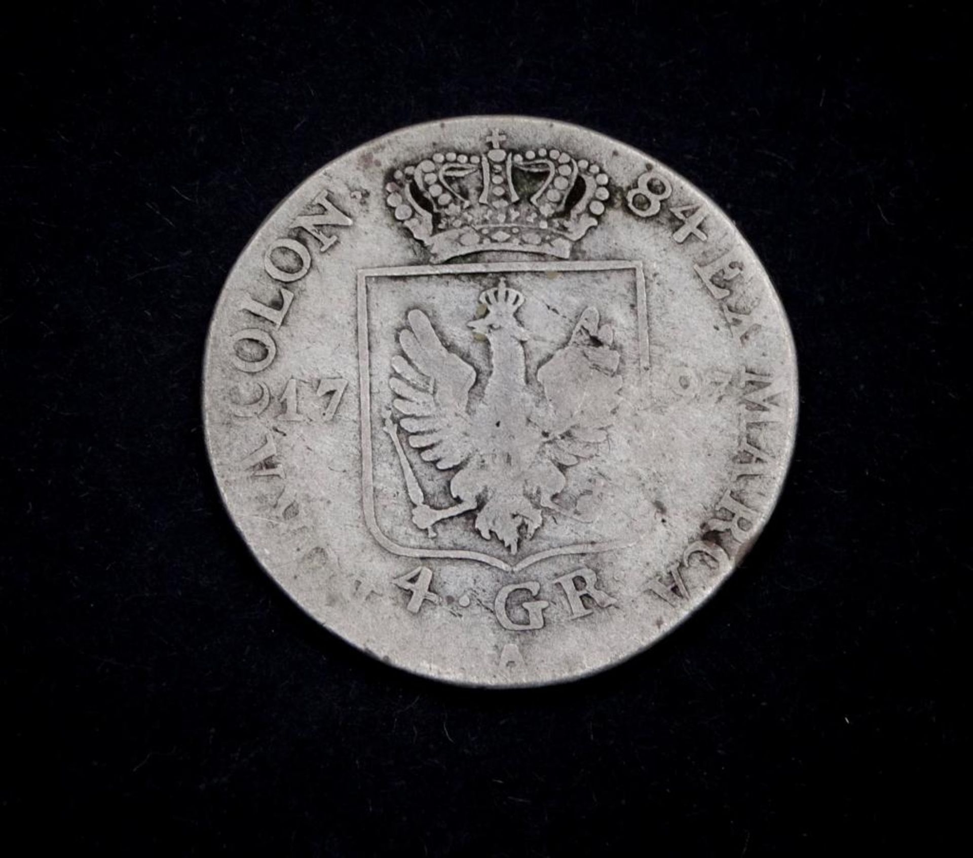 4 Groschen 1797 Brandenburg-Preussen, Friedrich Wilhelm II, 5,0gr., d- 25,6mm- - -22.61 % buyer's