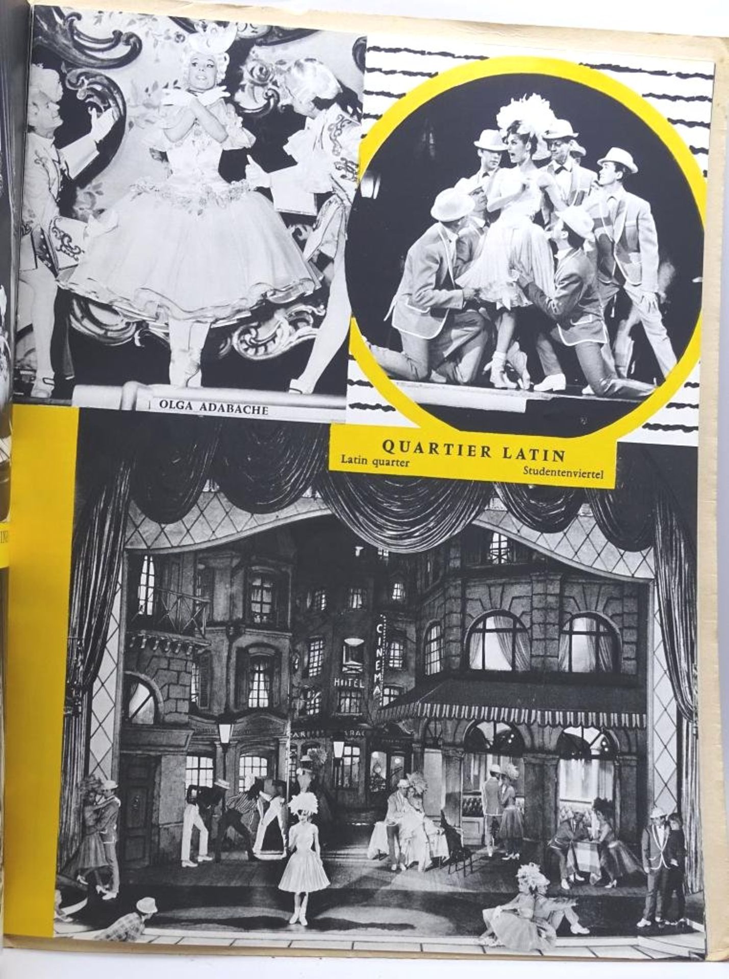 Programmheft des Folies Bergere in Samt, ca. 30 Seiten, viele Fotos und Werbung für Luxusartikel, - Bild 2 aus 6