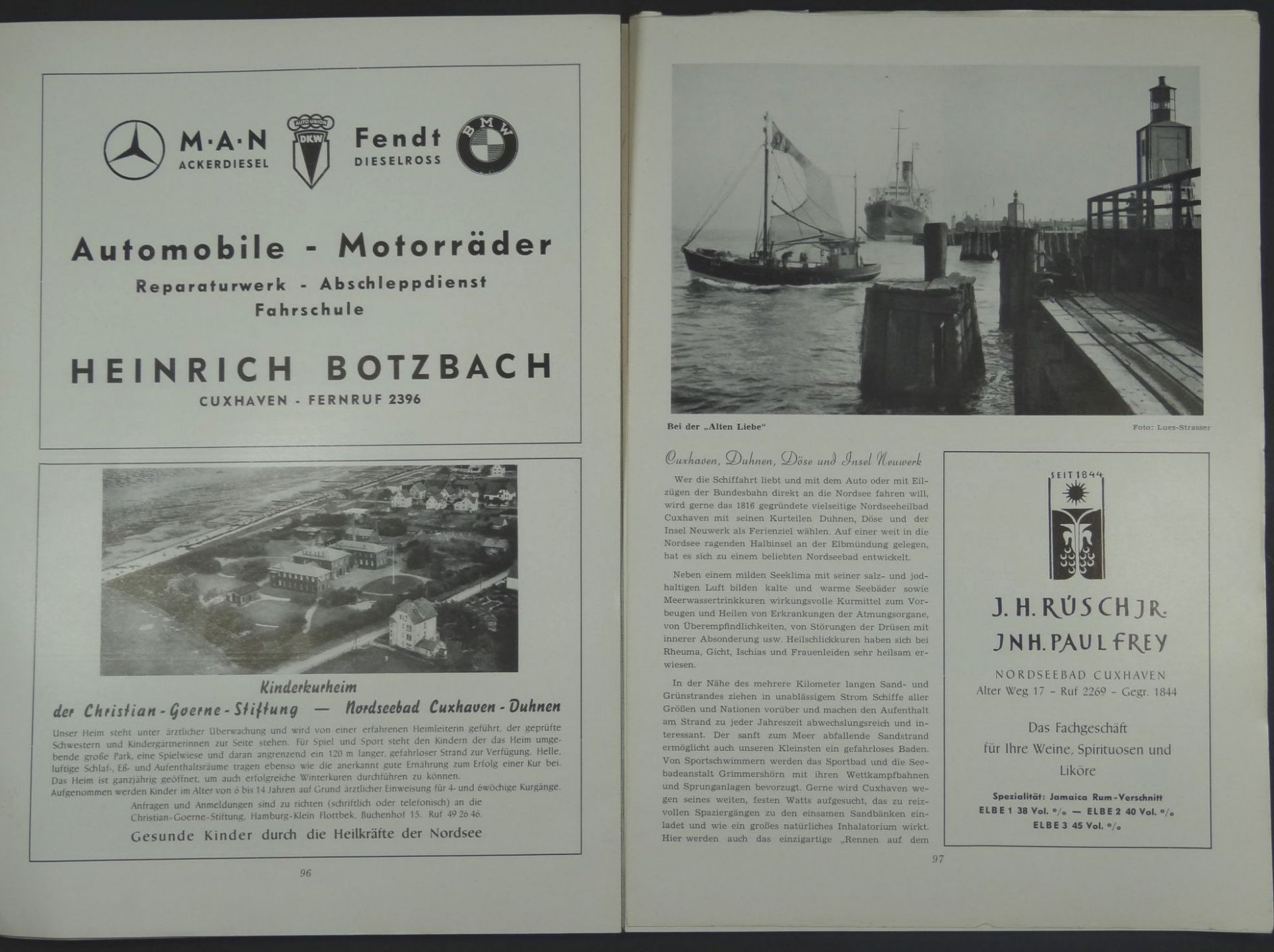 "Die Bäder der Nordsee" viersprachig, PP, um 1950, reich bebildert und mit viel Werbung, Hotels ab 6 - Bild 8 aus 9
