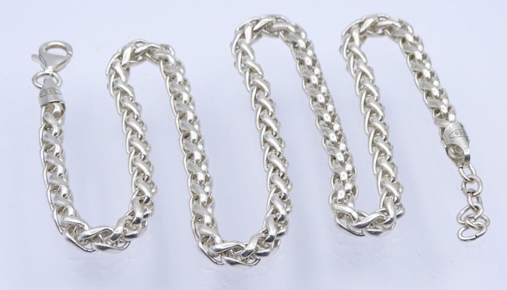 Sterling Silber Herren Halskette, Silber 925/000,L- 44,5-47cm, b-5,1mm, 37,9gr.- - -22.61 % buyer'