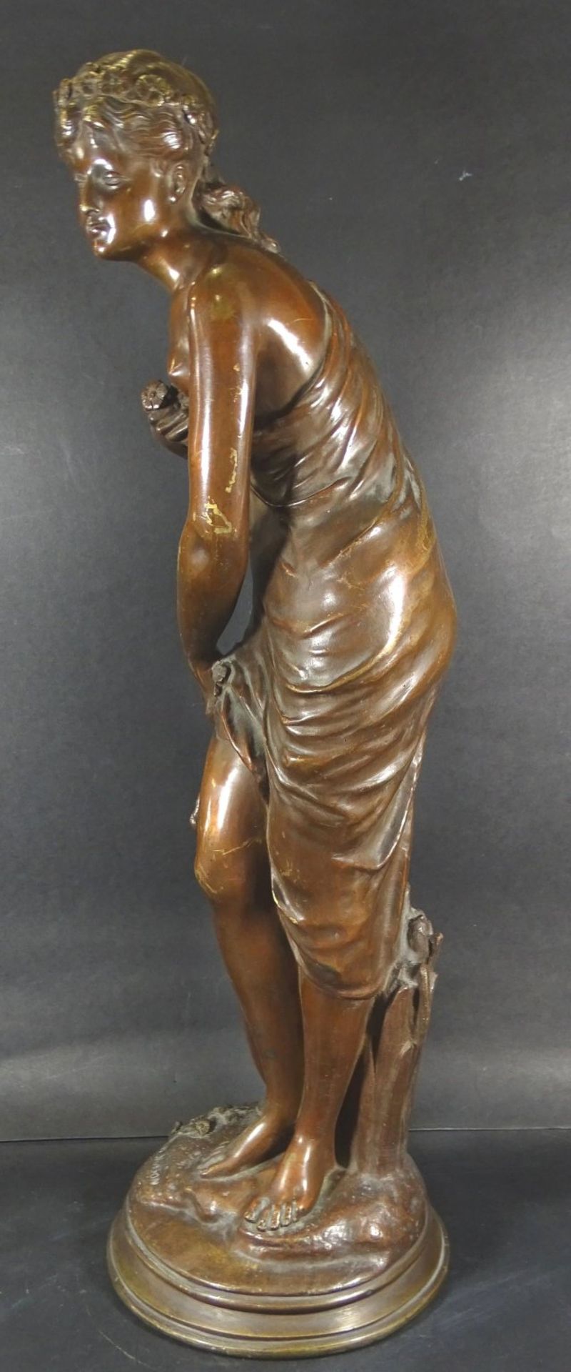 Ch. JANSON (XX) "Mädchen im Bade" Bronze, H-58 c- - -22.61 % buyer's premium on the hammer - Bild 4 aus 8