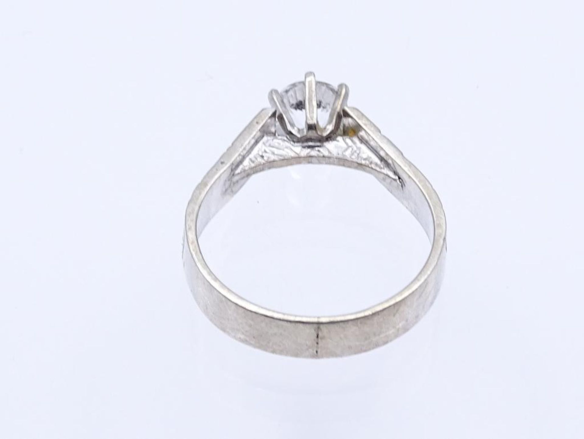 Sterling Silber Ring mit einen klaren facettierten Stein, Silber 925/000, 3,3gr., RG 59- - -22. - Bild 4 aus 4