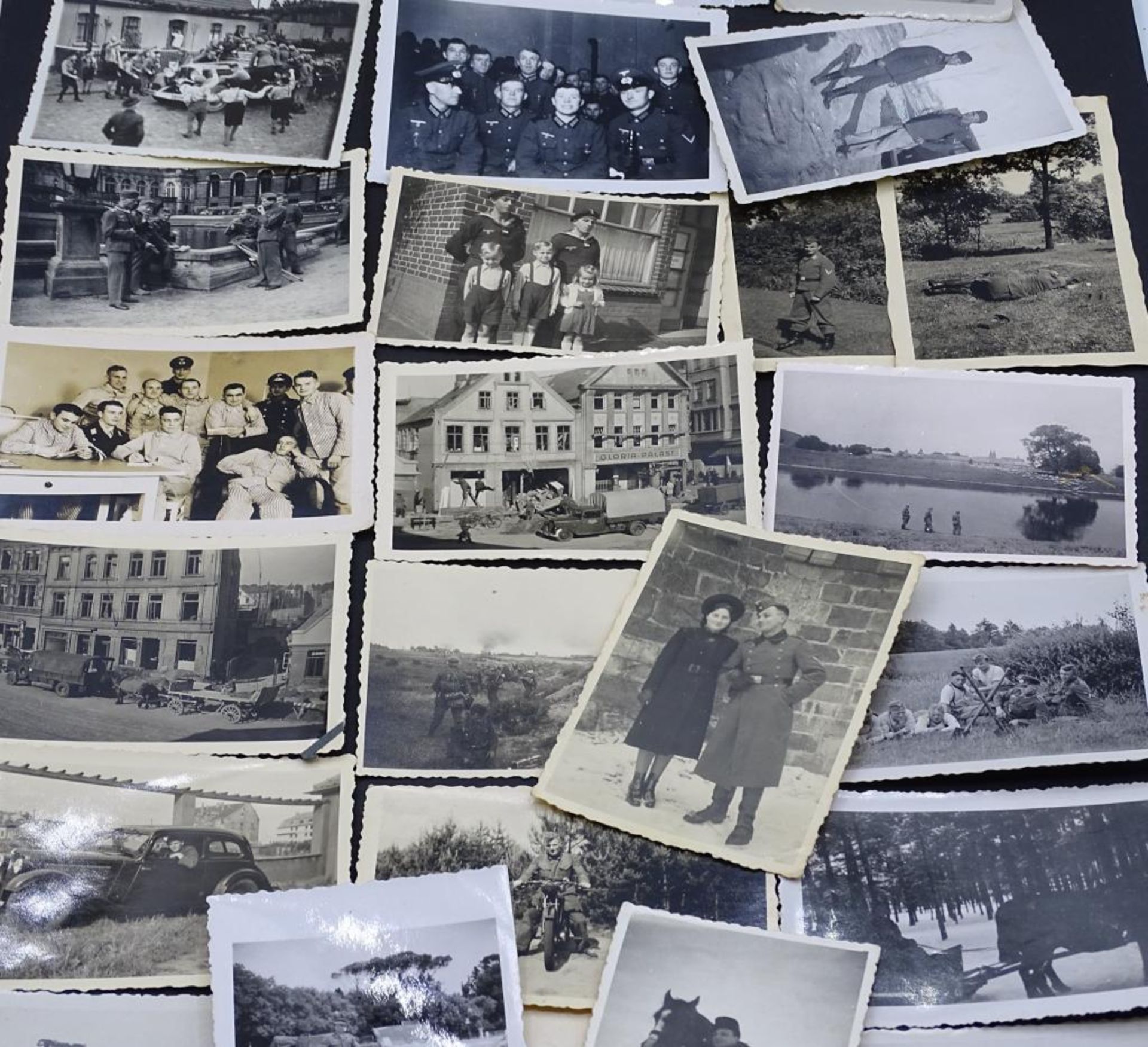 Konvolut kl.Formatige Fotos, tw.Cuxhavener Ansichten Deichstrasse, 2.Weltkrieg,26 Stück, Format: - Bild 5 aus 10