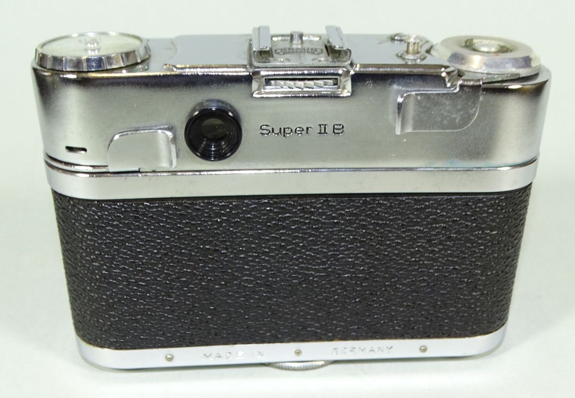 Braun Paxette Super II B Kamera mit Steinheil Cassarit 1:2,8 f=45mm Objektiv, in Ledertasche, gut - Bild 5 aus 6
