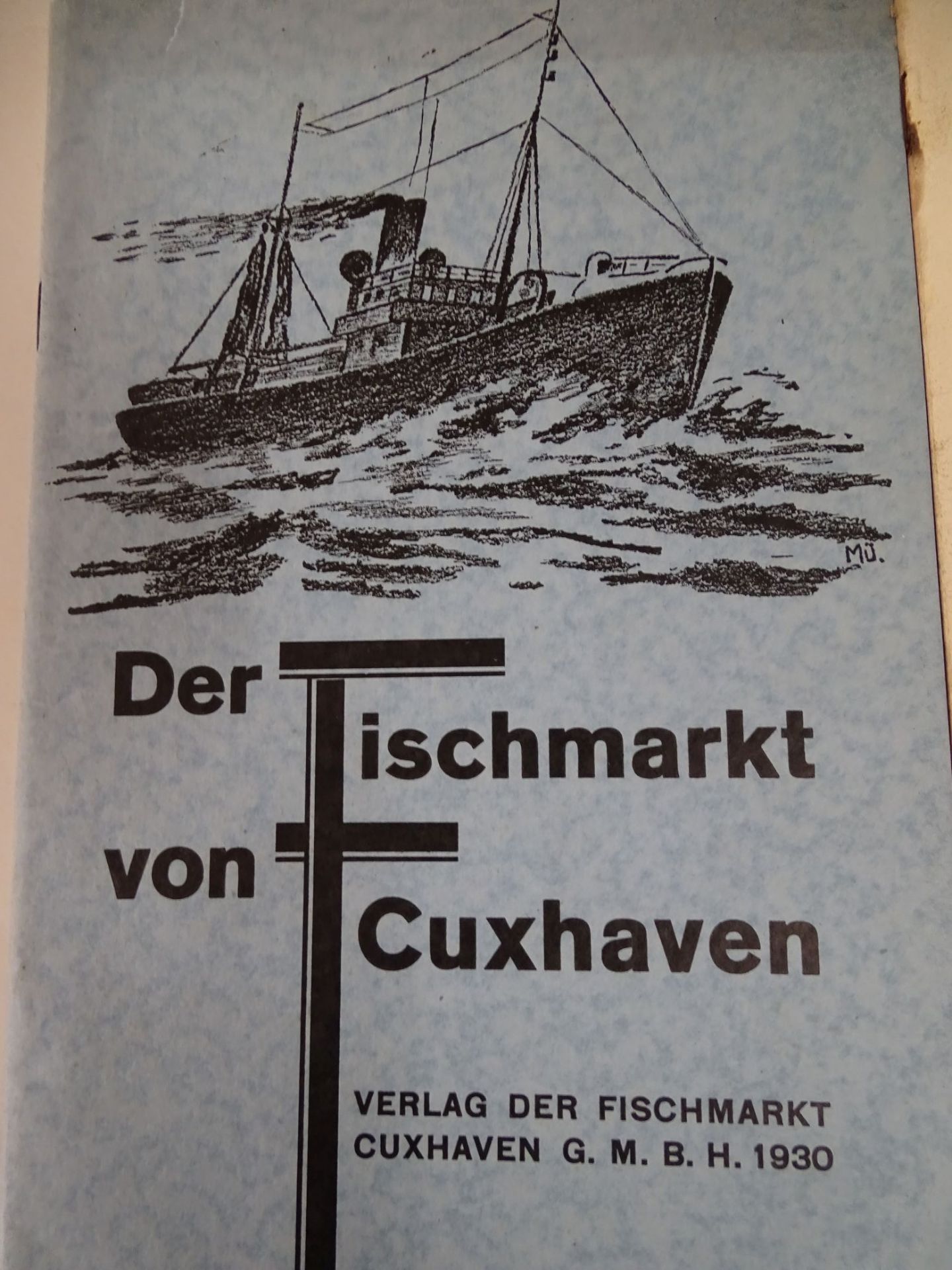 4x div. Broschüren über den Cuxhavener Fischmarkt und ein s/w Foto, alles um 19- - -22.61 % buyer' - Bild 5 aus 9