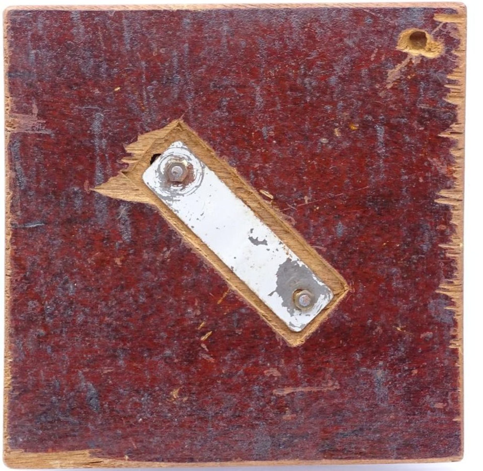 M.A.N. Bronzeplakette "200.000 km störungsfrei", auf Holzplatte, 16x16 c- - -22.61 % buyer's premium - Bild 2 aus 2