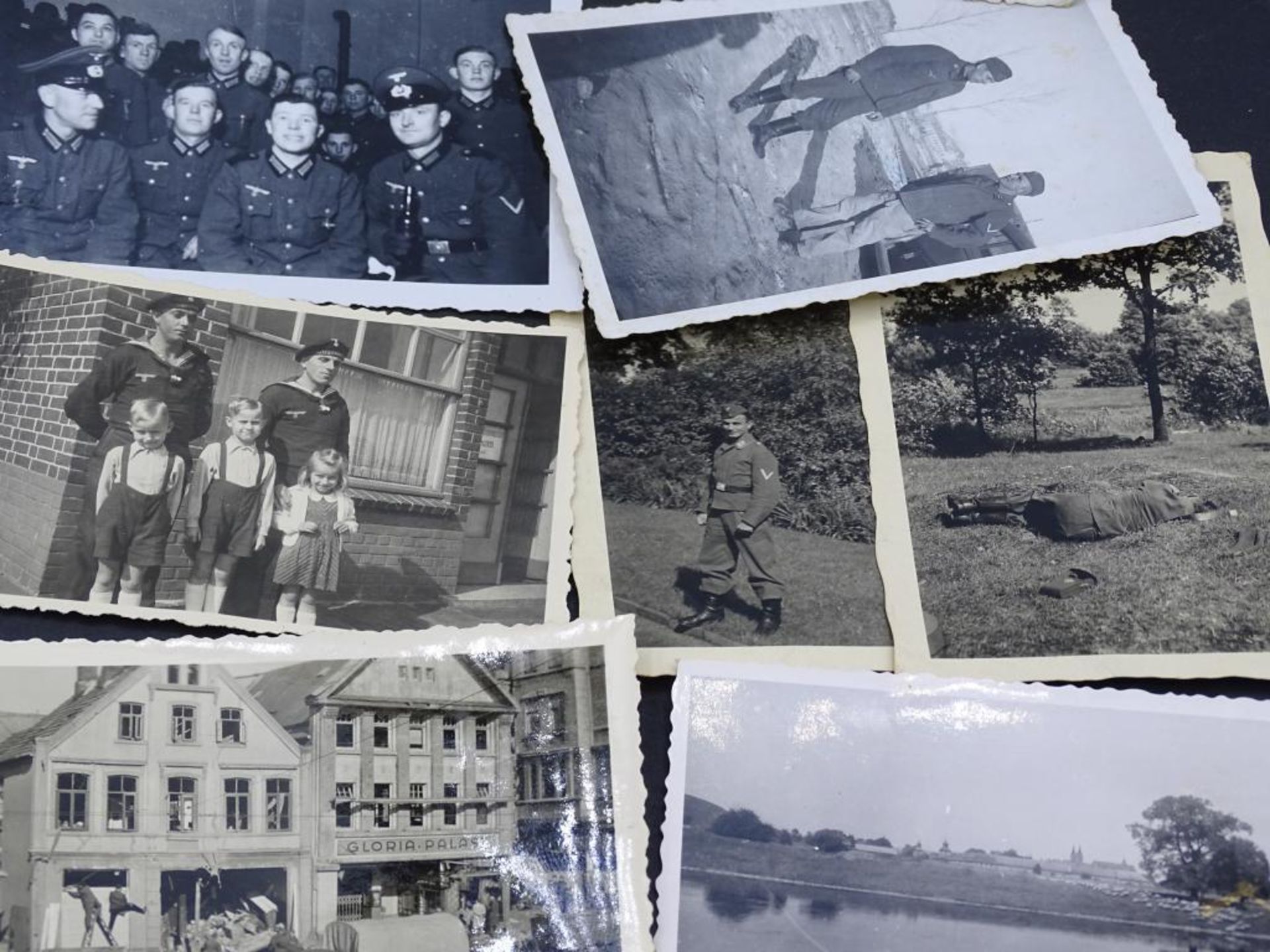 Konvolut kl.Formatige Fotos, tw.Cuxhavener Ansichten Deichstrasse, 2.Weltkrieg,26 Stück, Format: - Bild 9 aus 10