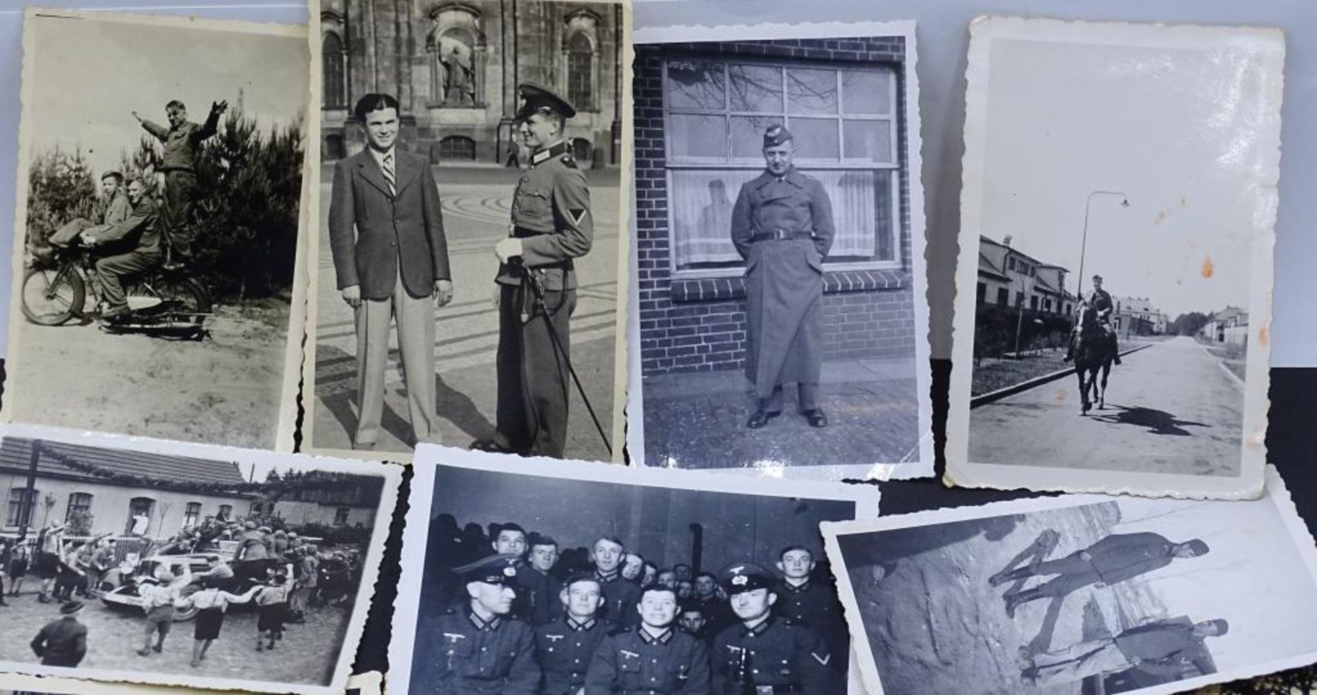 Konvolut kl.Formatige Fotos, tw.Cuxhavener Ansichten Deichstrasse, 2.Weltkrieg,26 Stück, Format: - Bild 10 aus 10