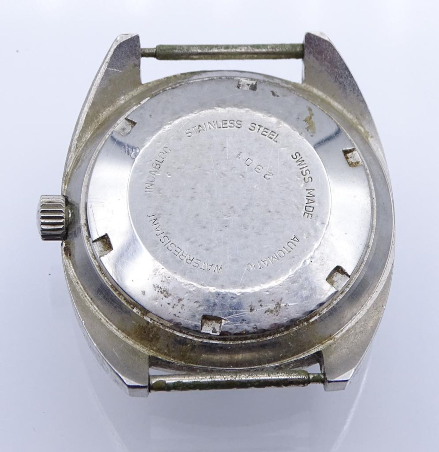 Armbanduhr "Cranag",automatic,Werk läuft,Edelstahl,Gehäuse d-36mm, Tragespuren,ohne Uhrenba- - -22. - Bild 2 aus 2