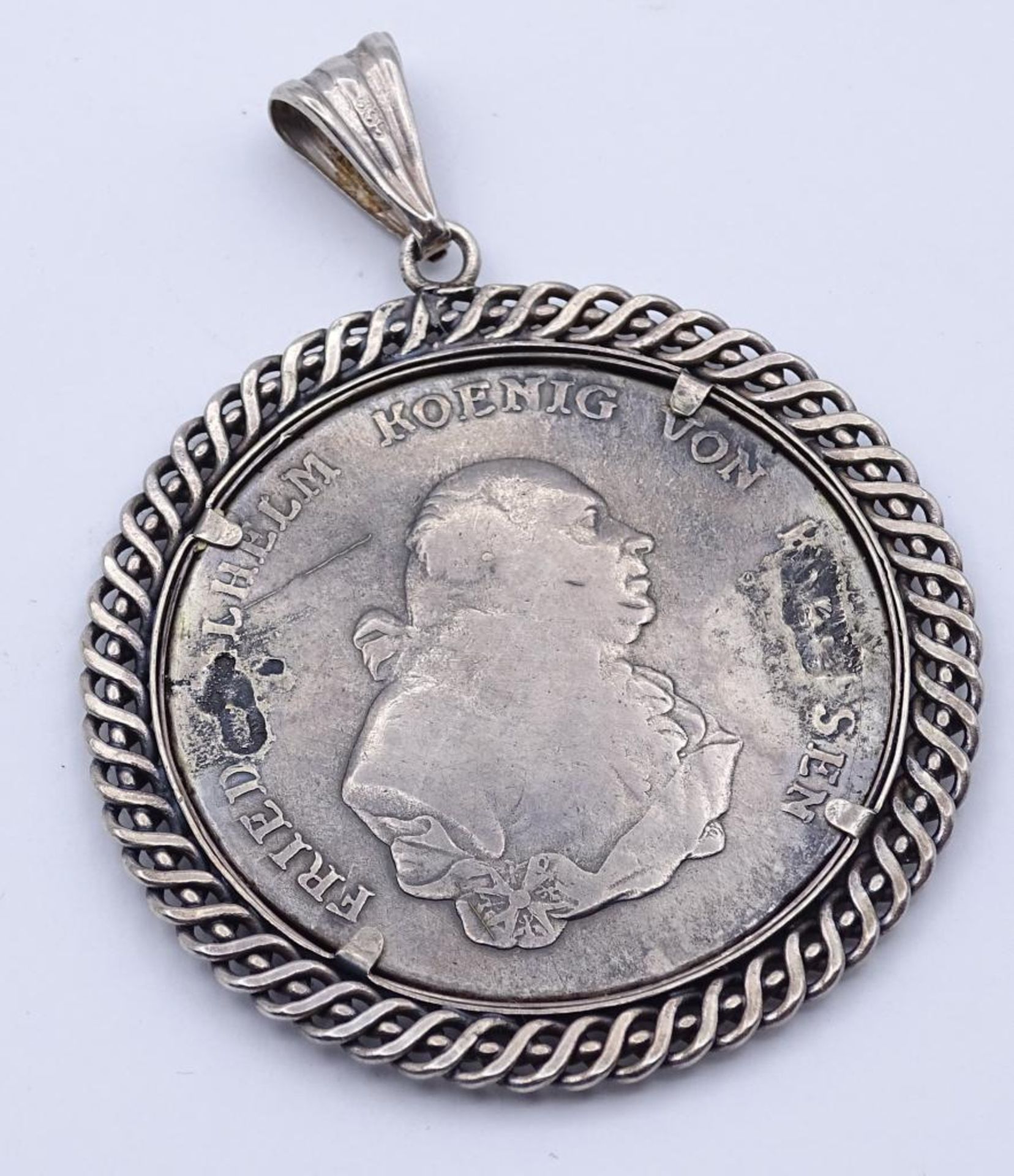 Ein Thaler 1794 A, Friedrich Wilhelm König von Preussen,Silberfassung 835/000,ges.Gew.28,5gr- - - - Bild 2 aus 2