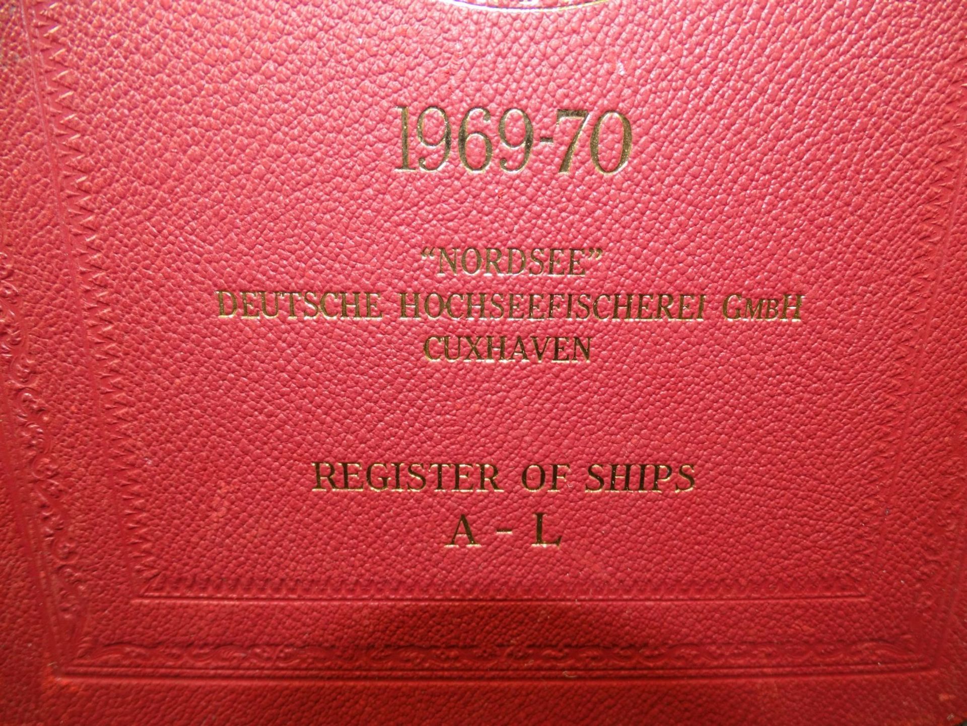 Register of Ships 1969/70, Aufdruck "Nordsee" Deutsche Hochseefischerei, 1 Bans A-L- - -22.61 % - Bild 2 aus 8