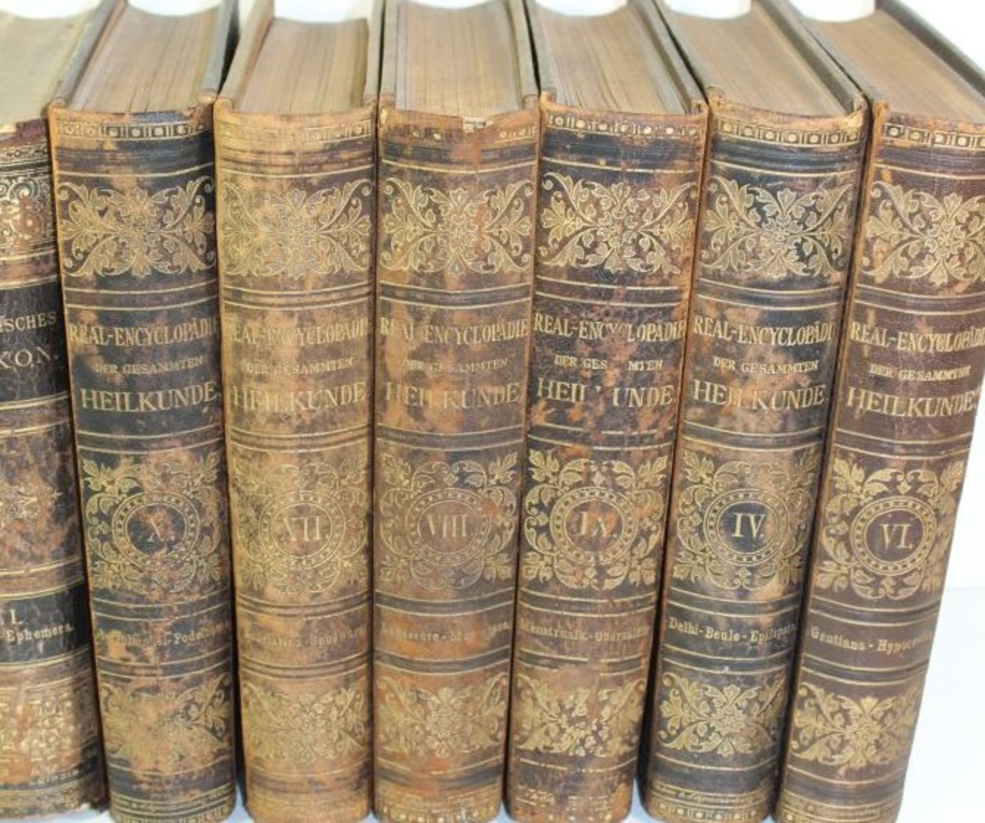 3 Bände Diagnostisches Lexikon 1893 Band 1-3, 6 Bände Real-Encyclopädie der Gesammten Heilkunde 1882 - Bild 3 aus 3