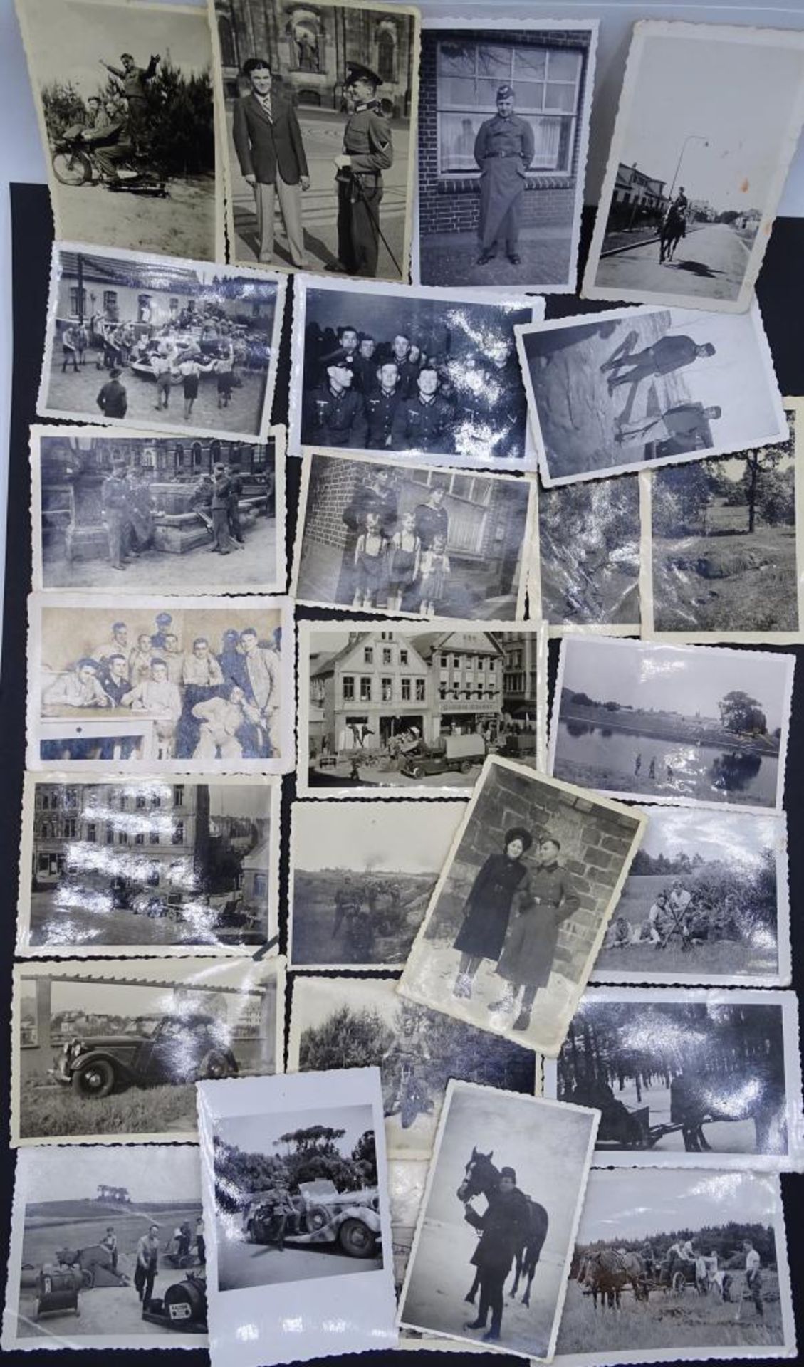 Konvolut kl.Formatige Fotos, tw.Cuxhavener Ansichten Deichstrasse, 2.Weltkrieg,26 Stück, Format: - Bild 3 aus 10