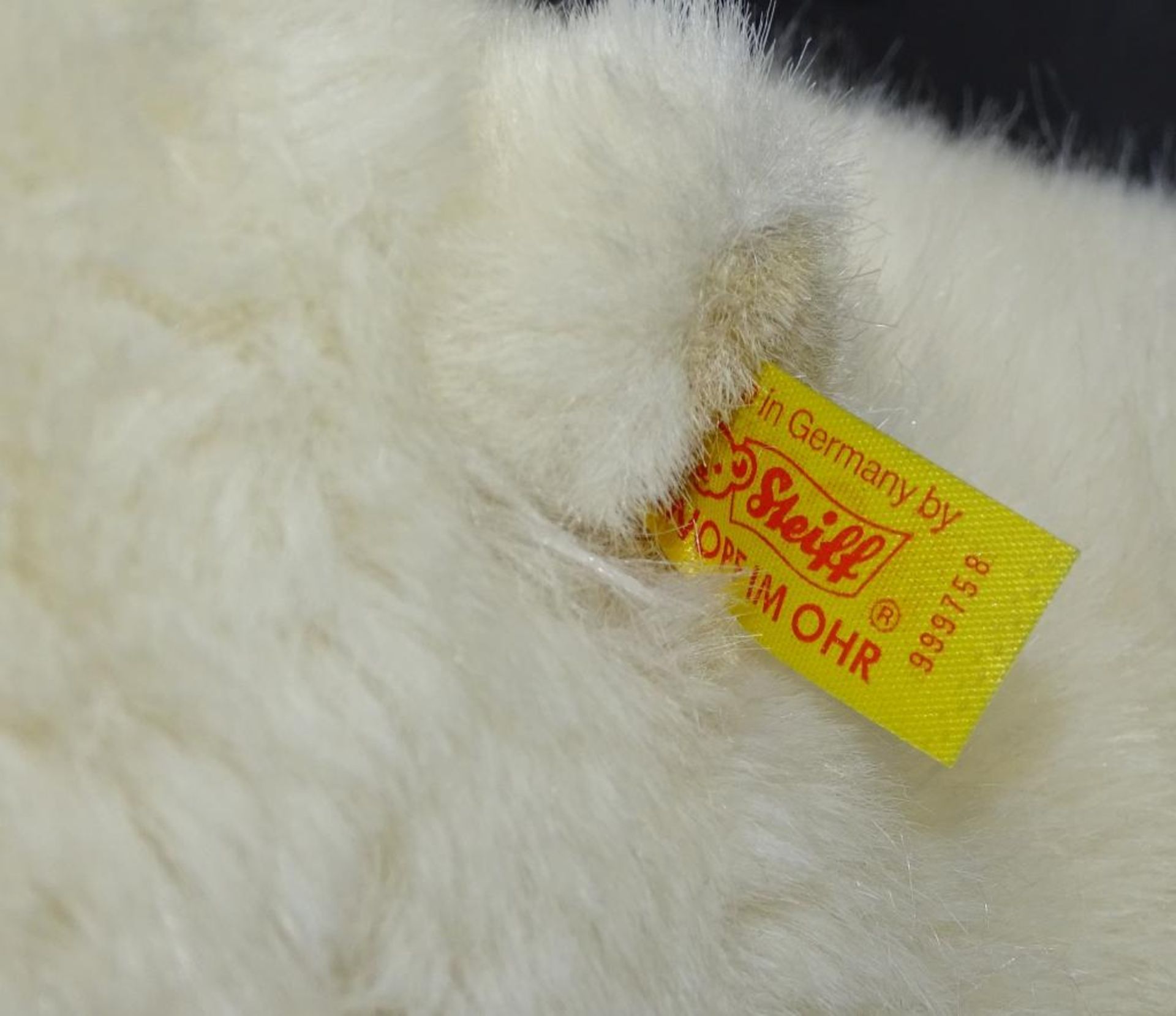 "Steiff " Eisbär aus dem Winterdisplay von Märklin " 55 cm , EAN 999758, gut erhalt- - -22.61 % - Bild 5 aus 5