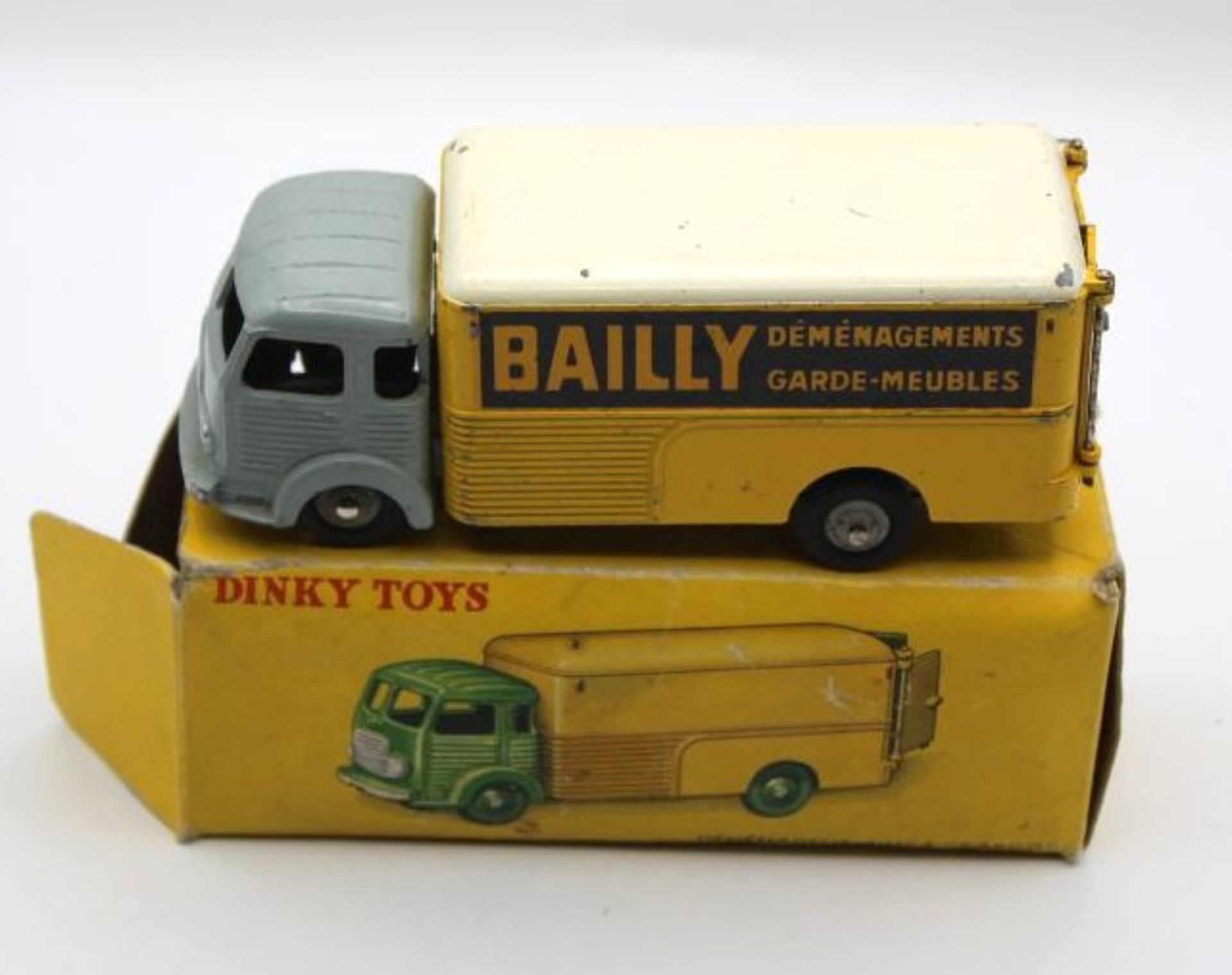 Dinky Toys "Déménageur Simca Cargo", Frankreich, 1:43, bespielt, orig. Karton mit Läsure- - -22.61 %