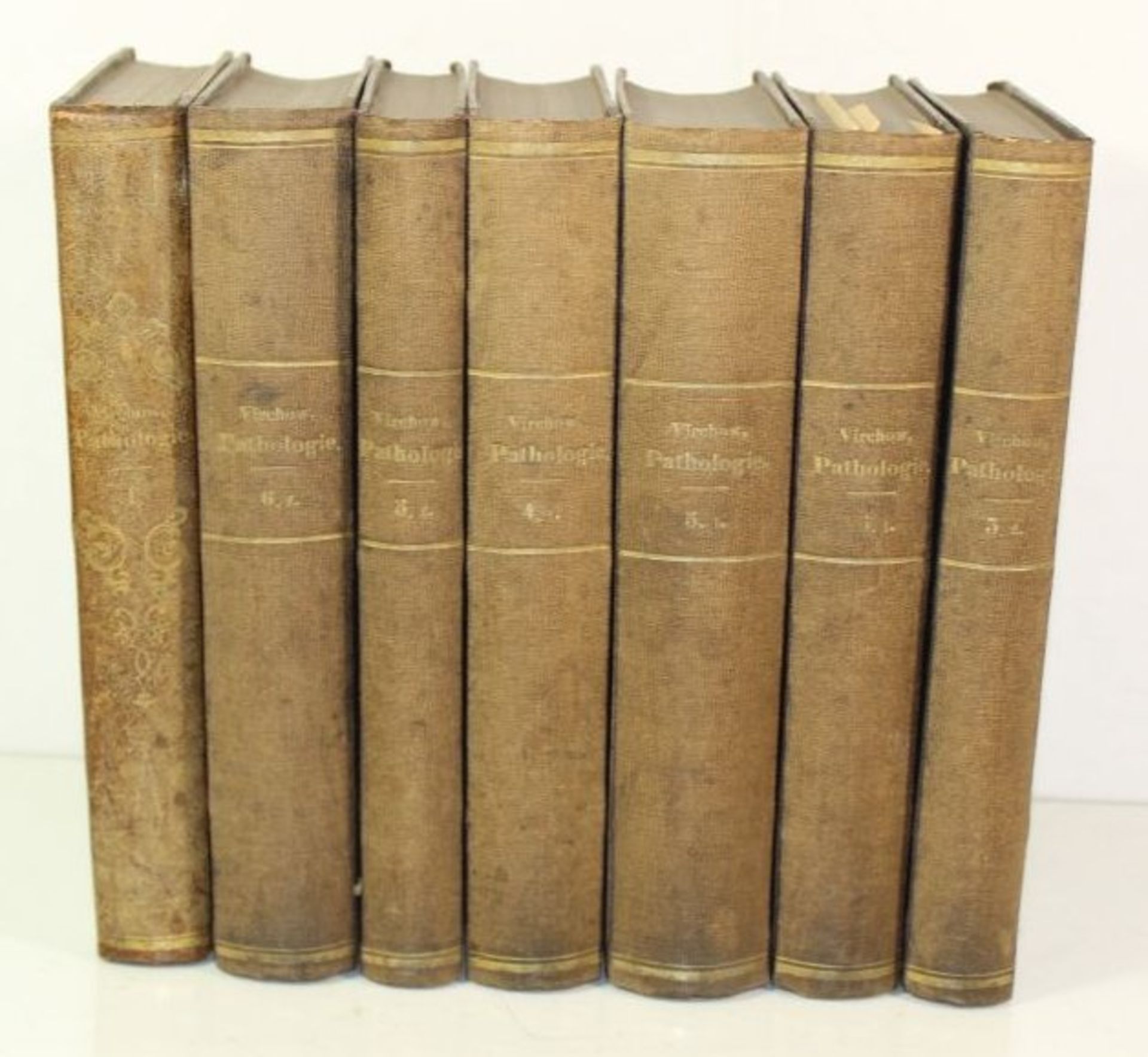Rud. Virchow, Pathologie und Therapie, 7 Bände, 1854-1865.- - -22.61 % buyer's premium on the hammer