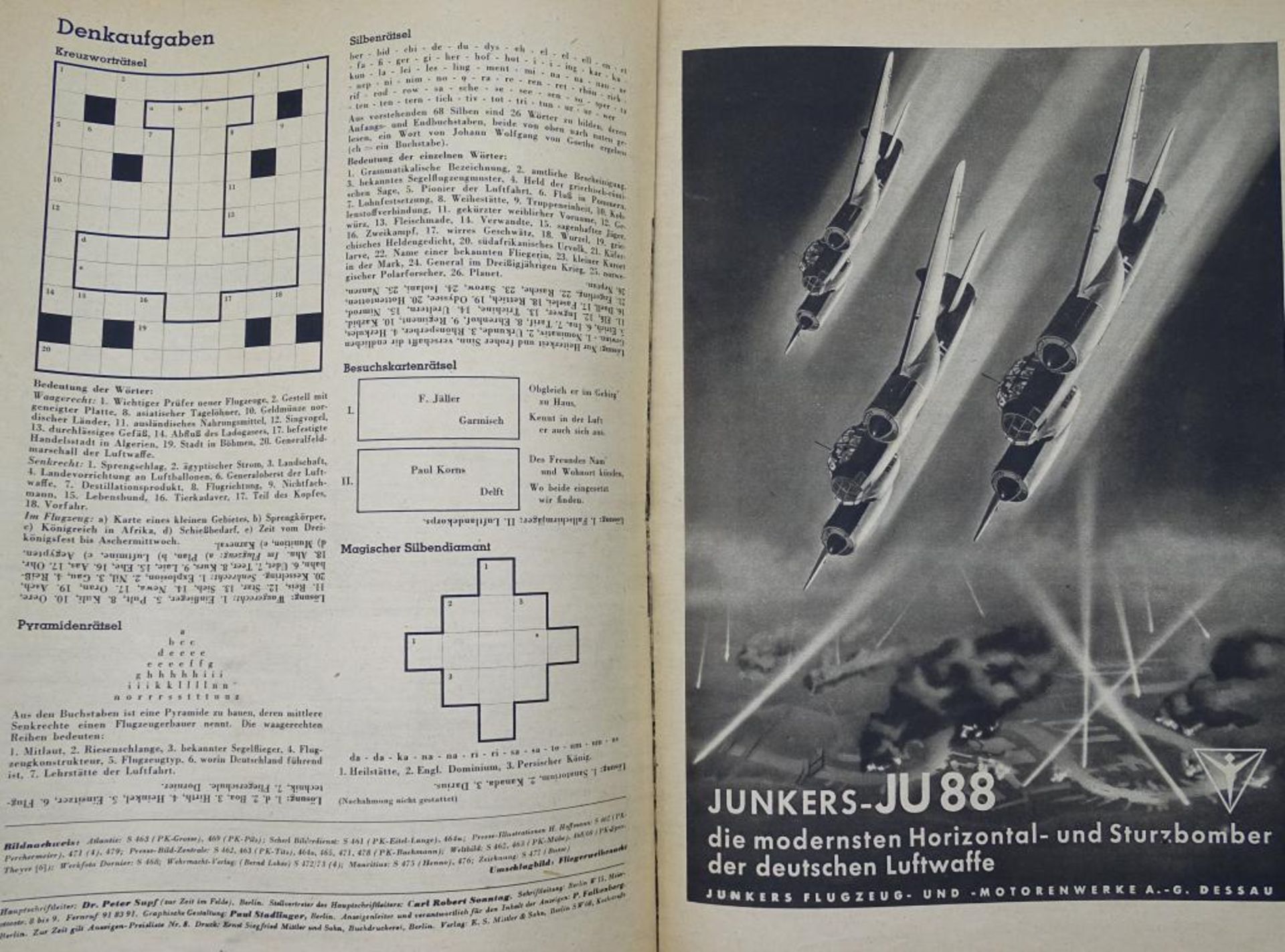 Ilustrierte Deutsche Luftwacht-"Die Luftwelt" Dez. 1940, gut erhalten- - -22.61 % buyer's premium on - Bild 9 aus 10
