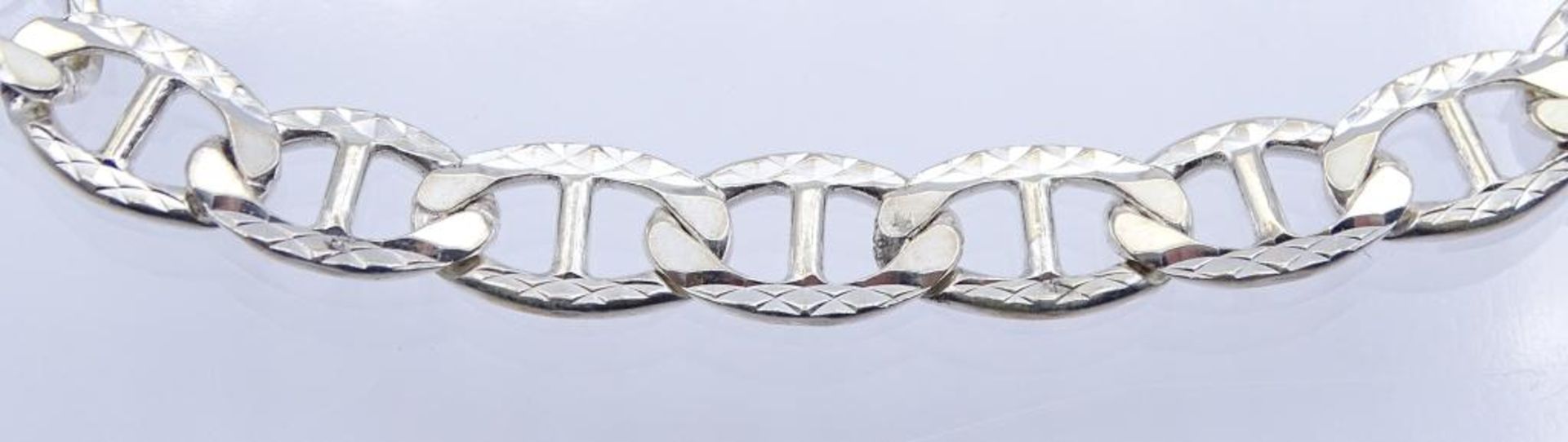 Herren-Silber-Armband,Silber 925/000,Italy,L-22,5cm, b-8mm, 14,2gr.- - -22.61 % buyer's premium on - Bild 3 aus 4