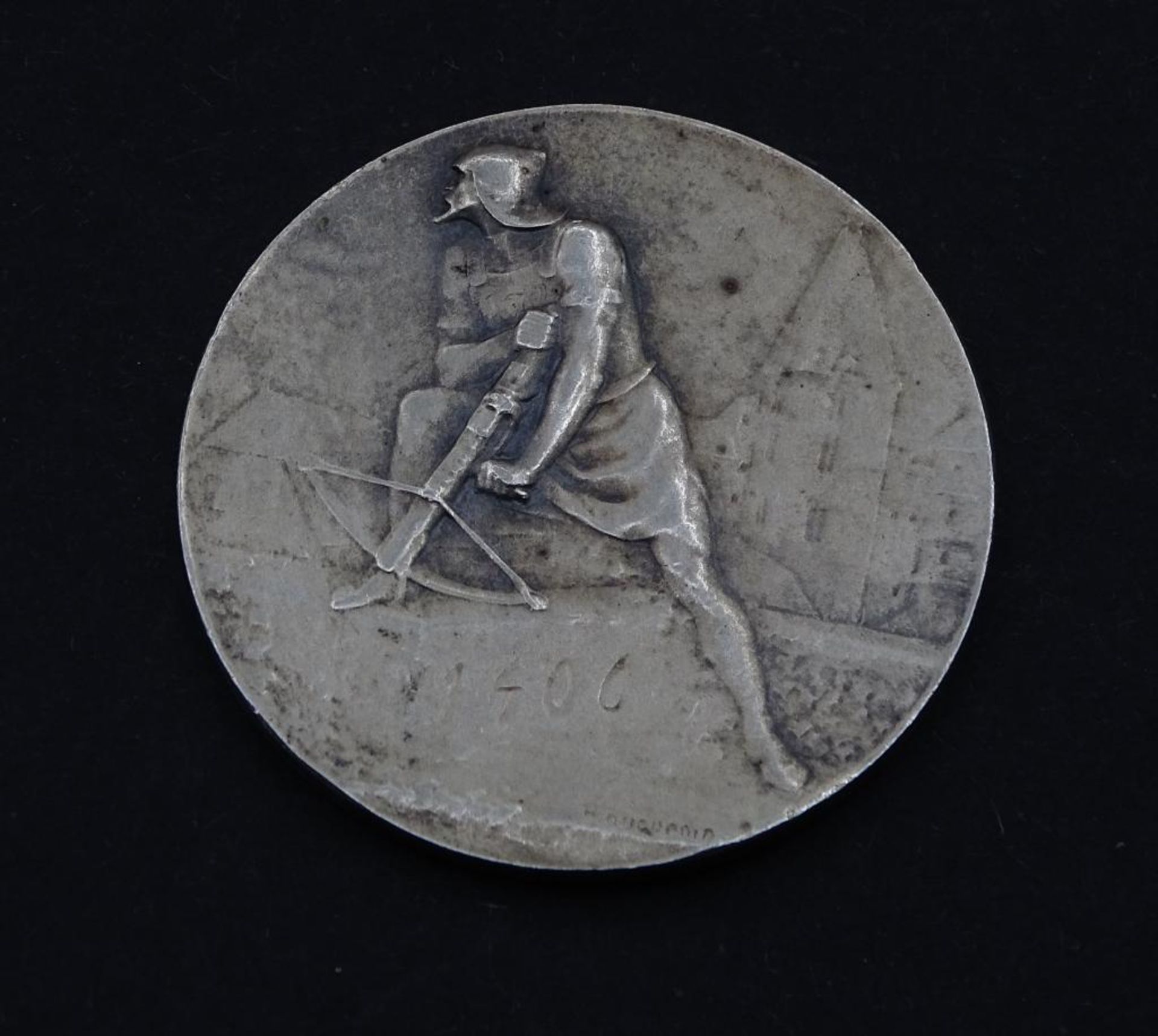 Silber Medaille 1906 Cantonal Neuchatel , 15,3gr., d-3,3cm- - -22.61 % buyer's premium on the hammer