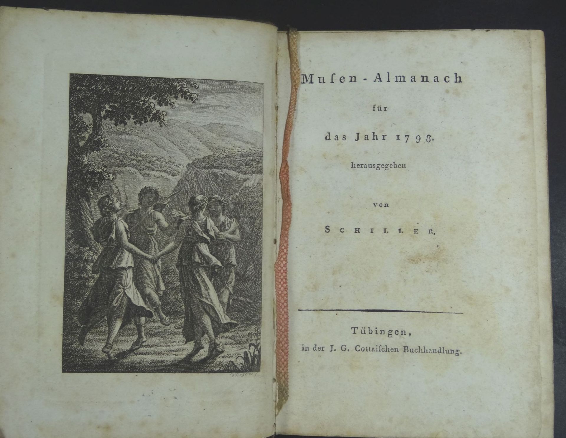 4x div. Almanache etc. um 1800-1850, unterschiedliche Erhaltung, mit ex libris T.Kellner- - -22.61 % - Bild 6 aus 8