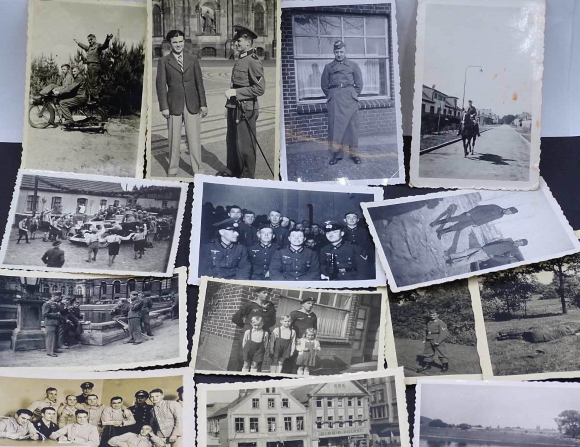 Konvolut kl.Formatige Fotos, tw.Cuxhavener Ansichten Deichstrasse, 2.Weltkrieg,26 Stück, Format: - Bild 4 aus 10