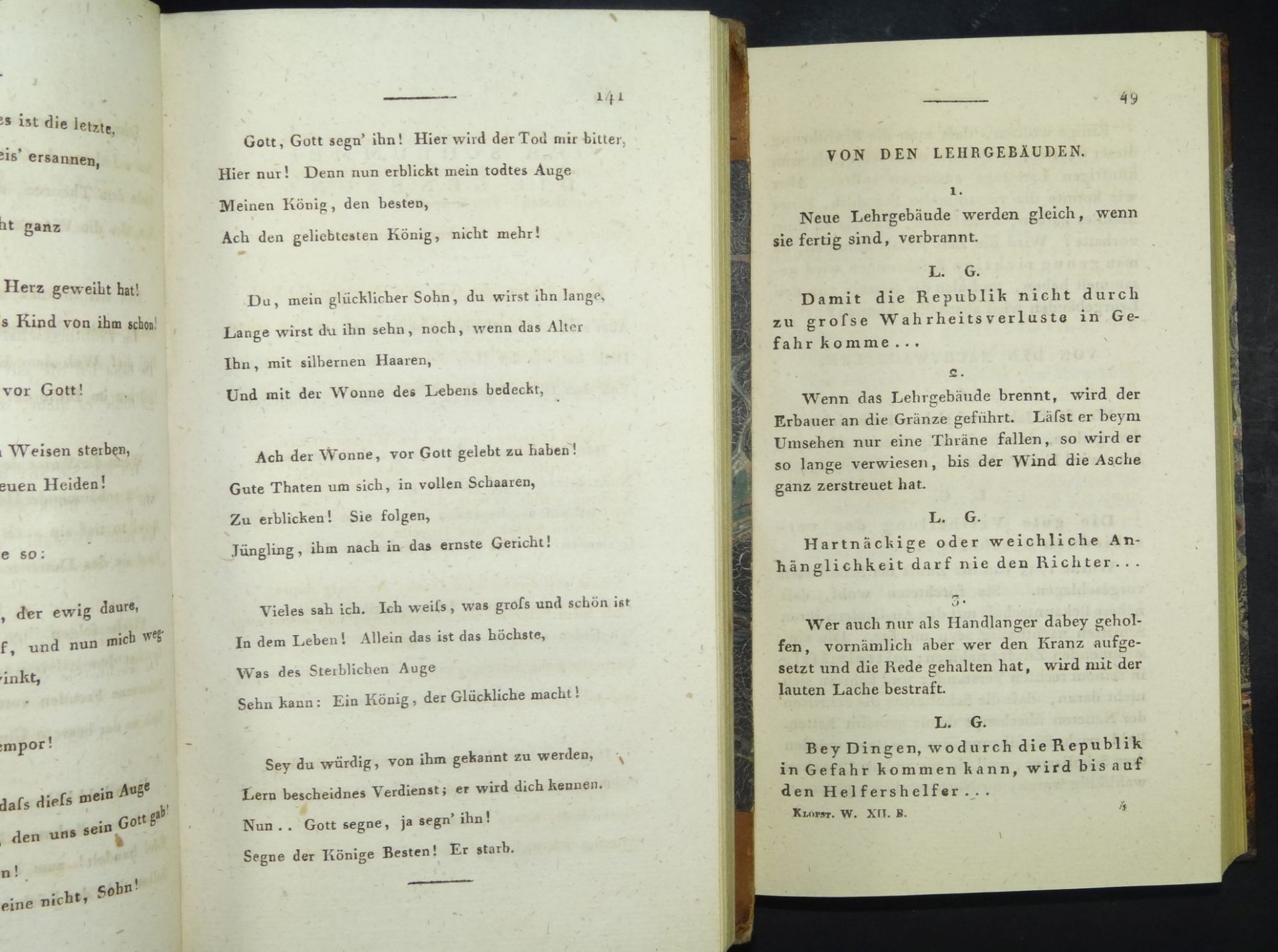 "Klopstocks Werke" von 1797 an, 12 Bände, Alters-u. Gebrauchsspure- - -22.61 % buyer's premium on - Bild 4 aus 7